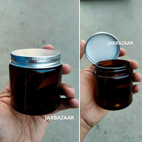 100 ML Amber Glass Jar