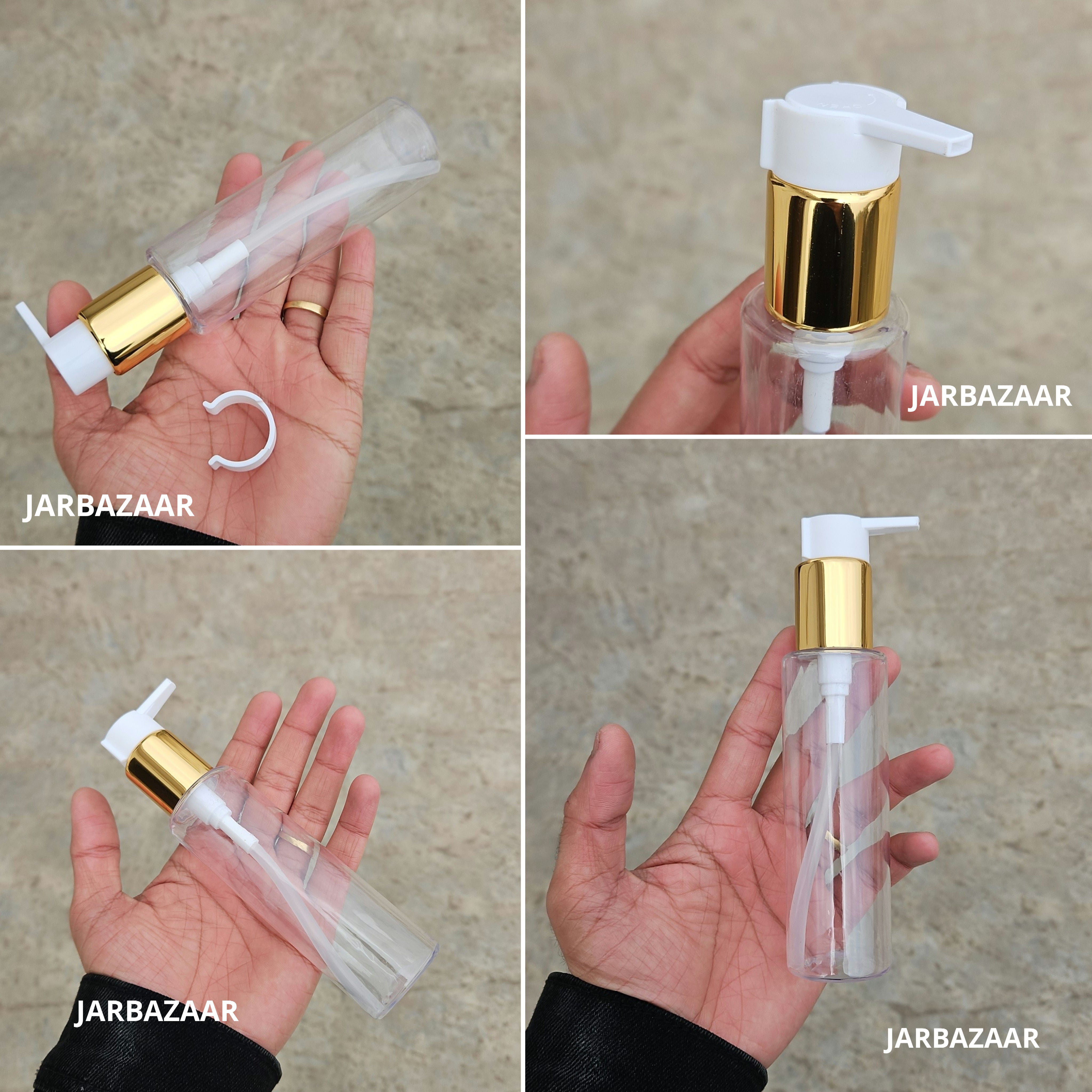100 Ml Sleek Transparent - Golden Black
