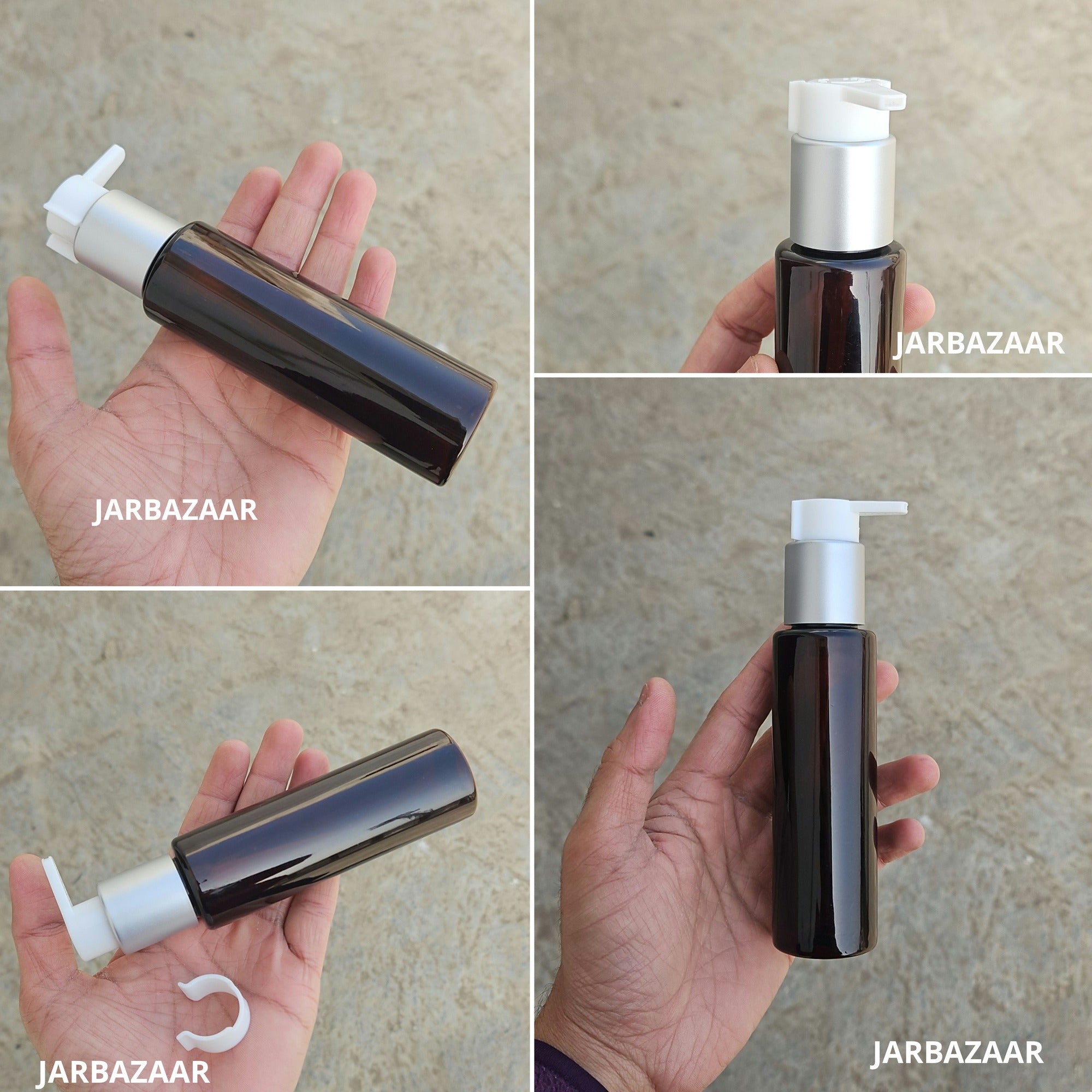 100 Ml Sleek Amber - Silver Matt Black
