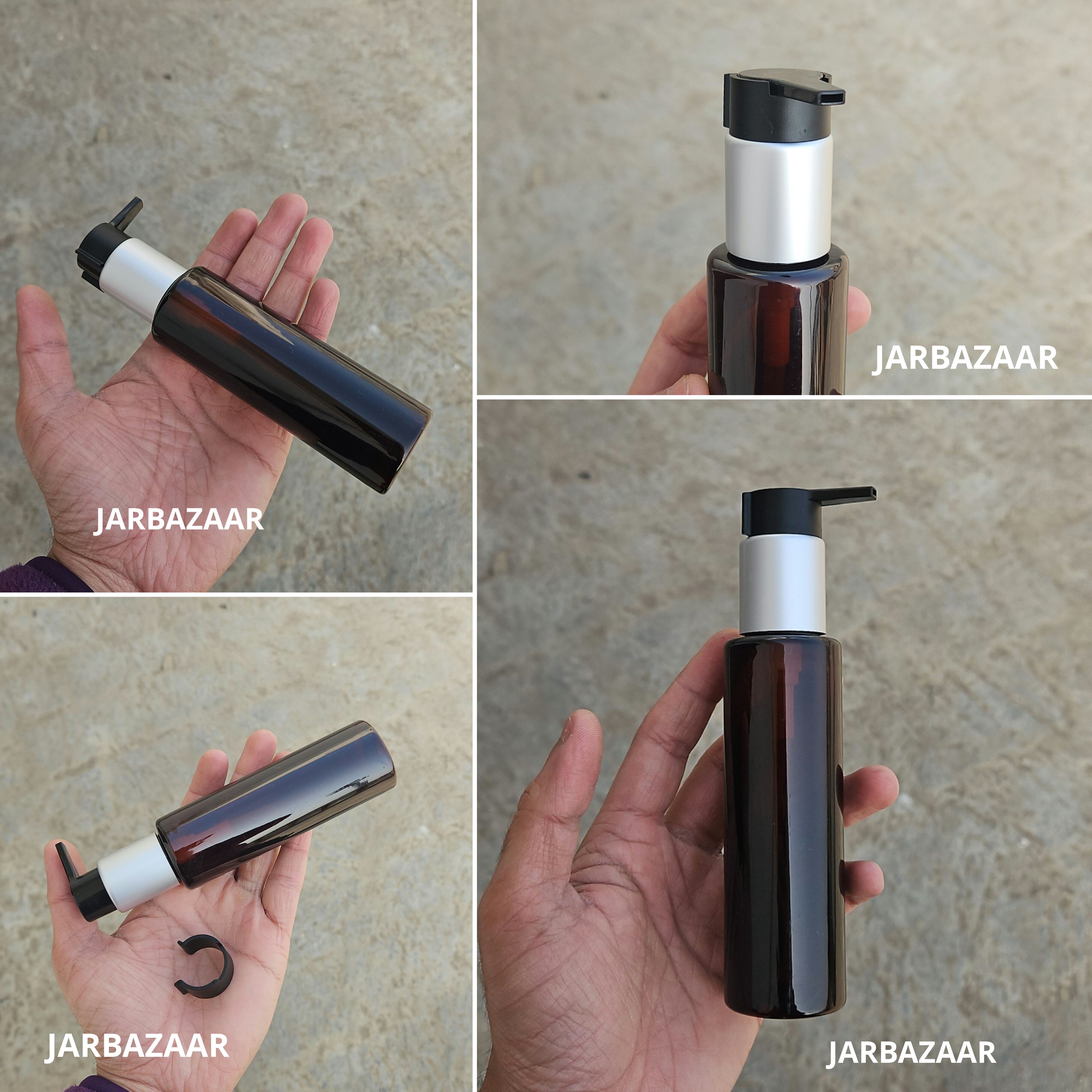 100 Ml Sleek Amber - Silver Matt Black