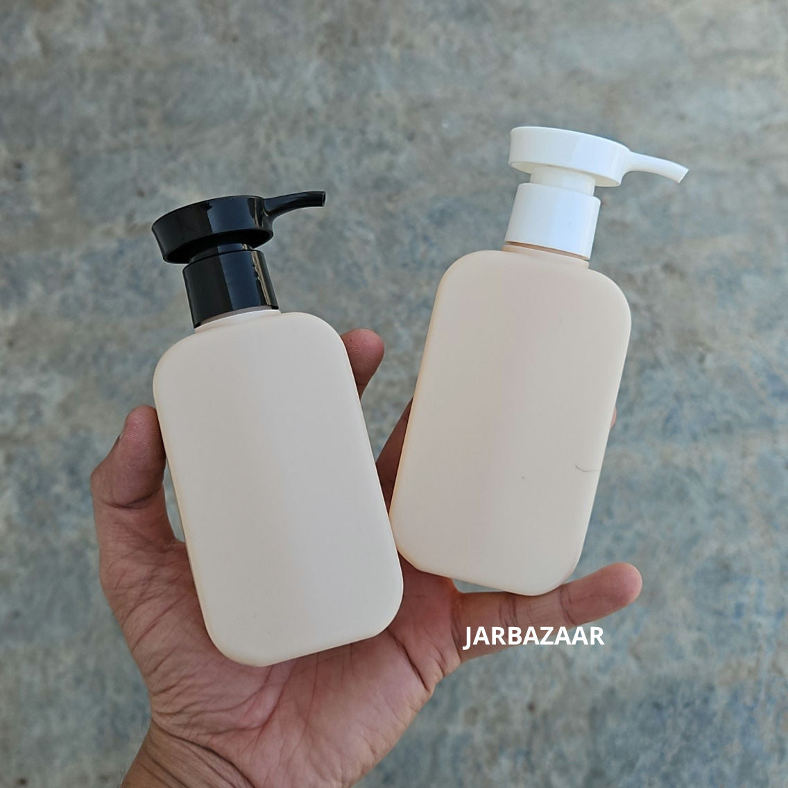 125 ML Flat Cream HDPE Bottle with Disc Top Dispenser Pump
