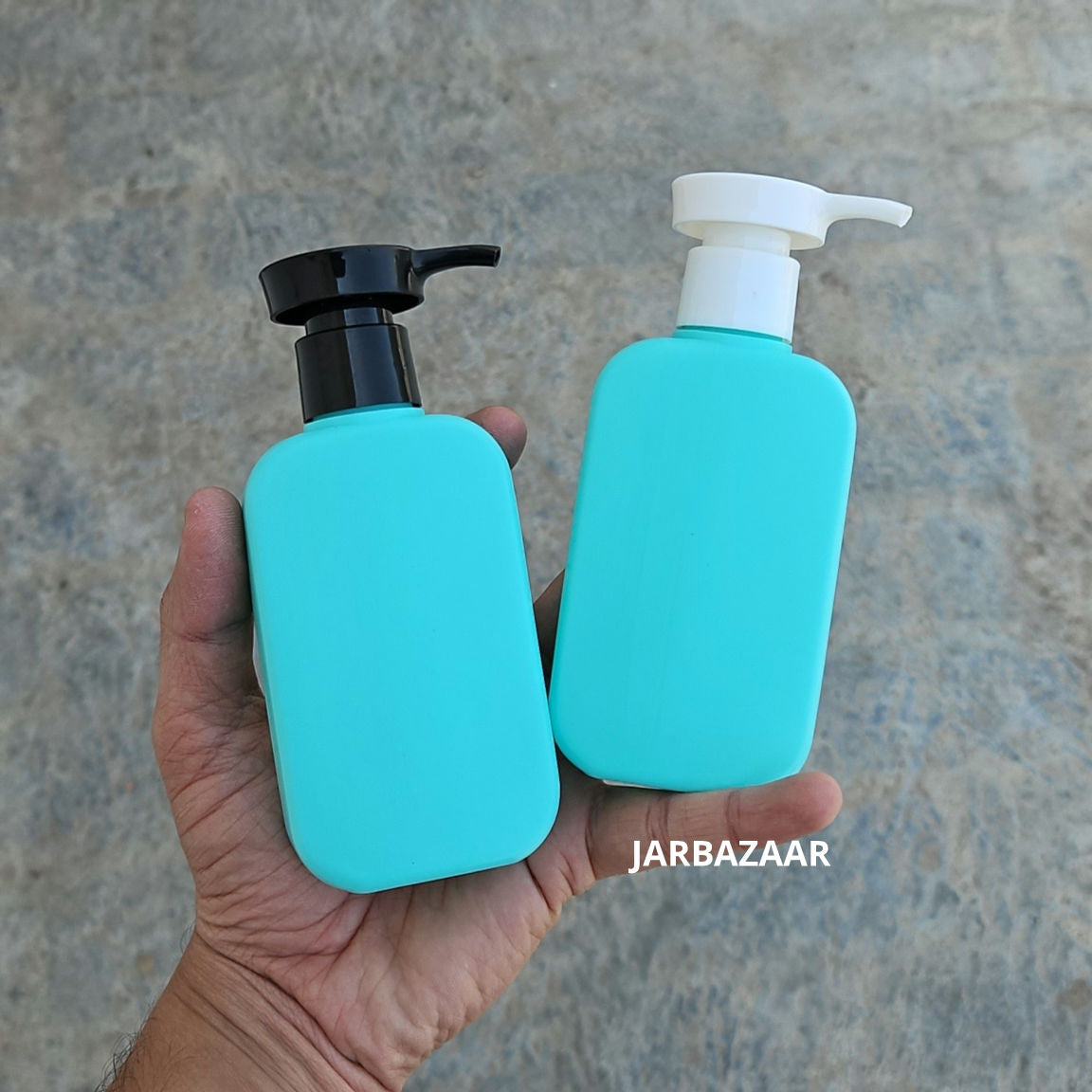125 ML Flat Tile Green HDPE Bottle with Disc Top Dispenser Pump
