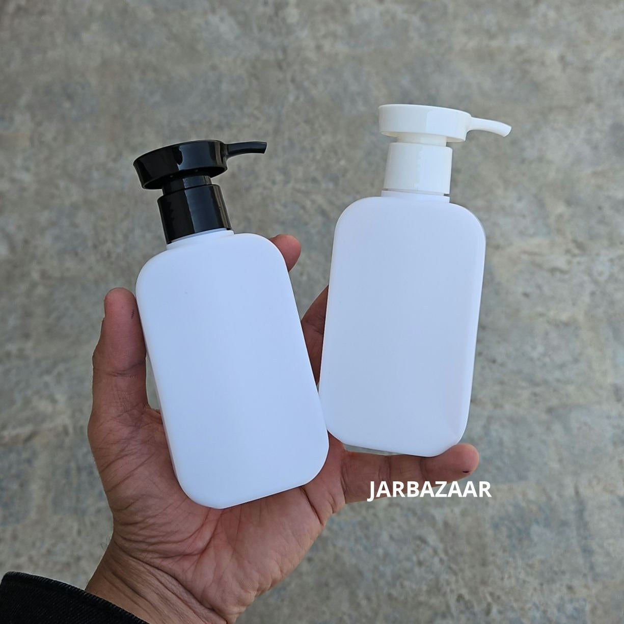 125 ML Flat White HDPE Bottle with Disc Top Dispenser Pump
