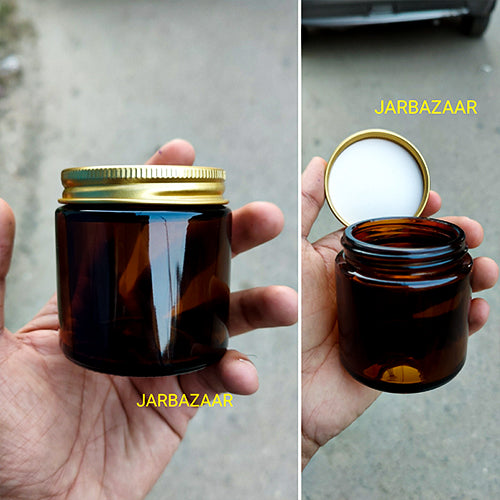 100 ML Amber Glass Jar