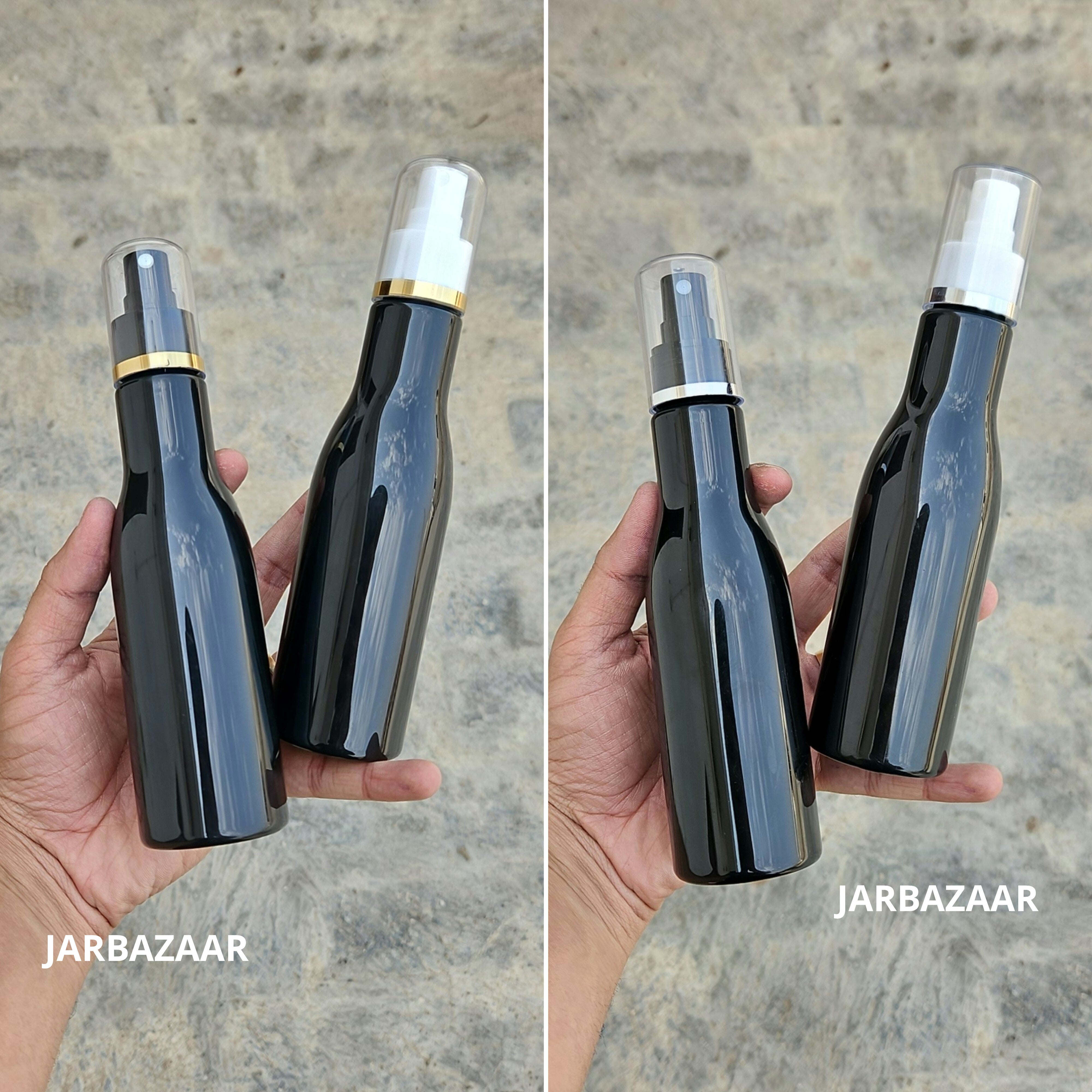 200 Ml Asta Black Pet Bottle ( With AS Spray Pumps )