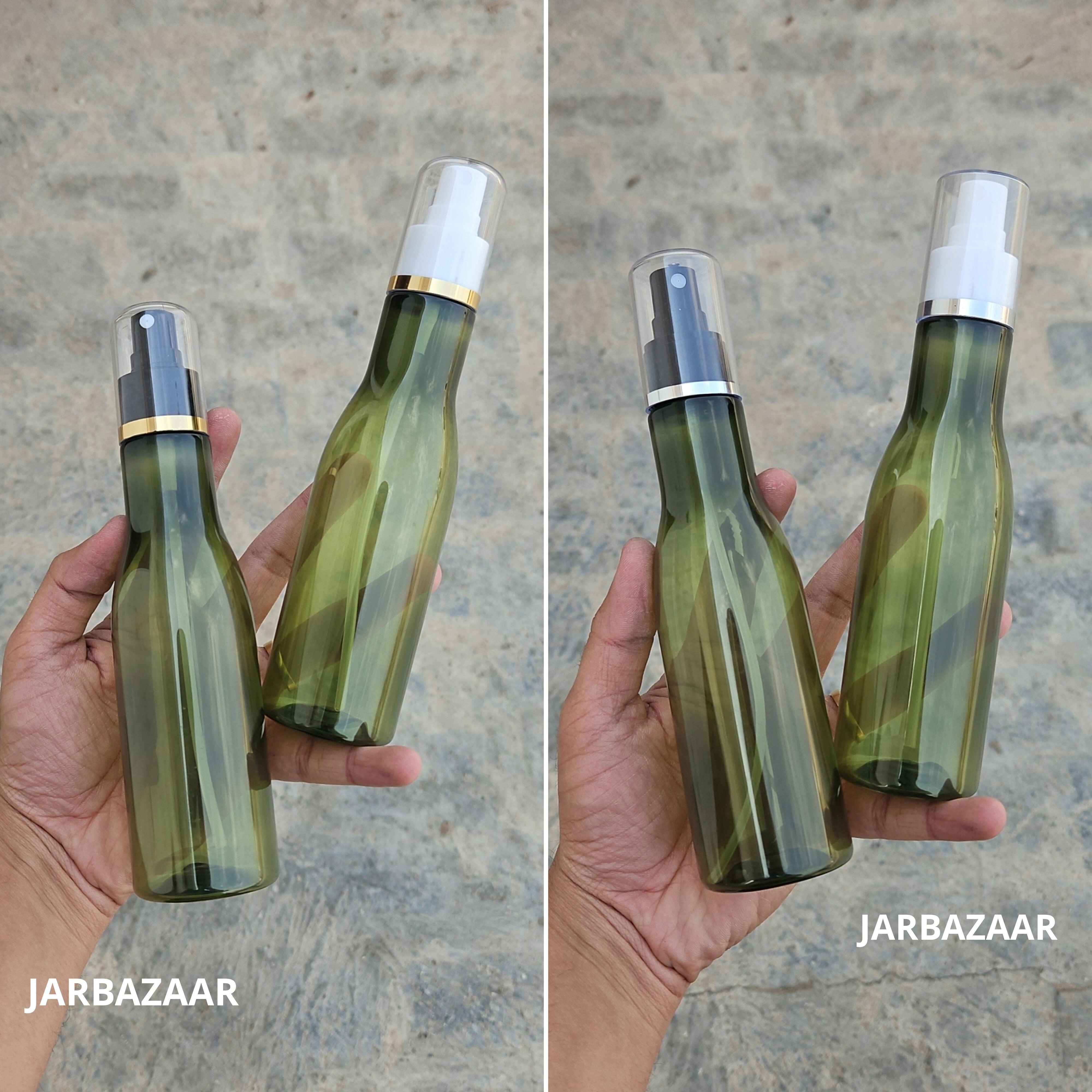 200 Ml Asta Olive Green Pet Bottle ( With AS Spray Pumps )