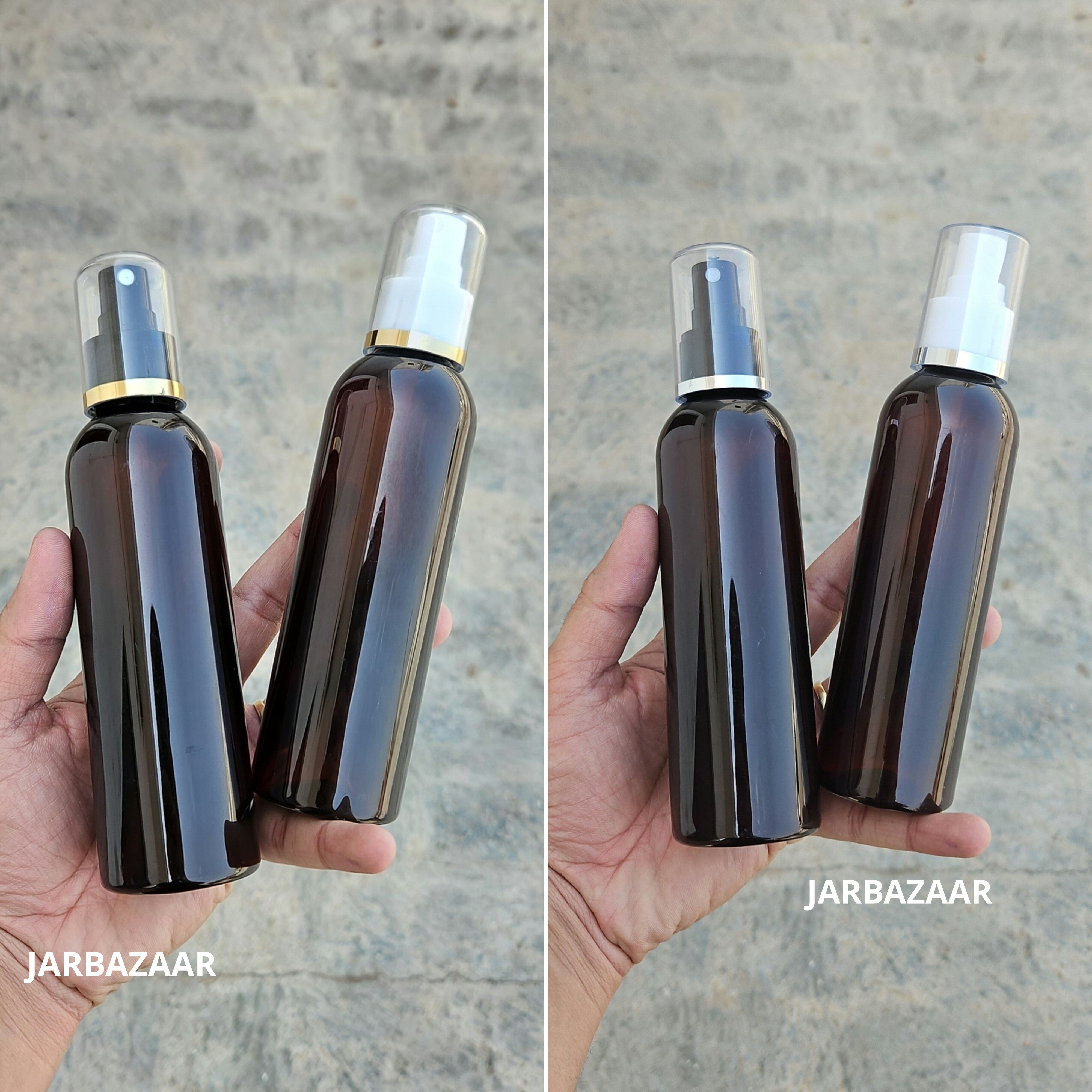 200 Ml Avon Amber Pet Bottle ( With AS Spray Pumps )