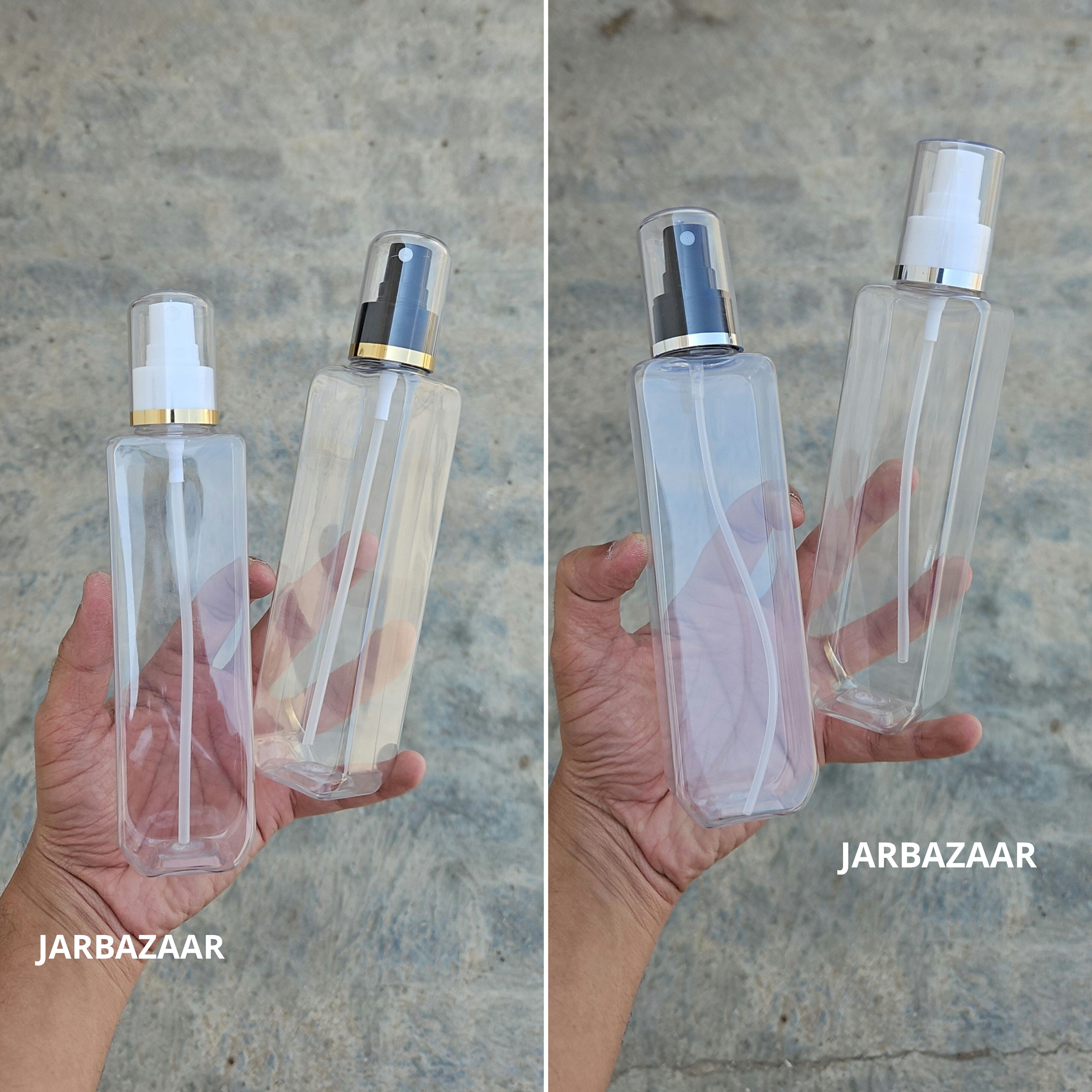 200 Ml Cetra Transparent Pet Bottle ( With AS Spray Pumps )