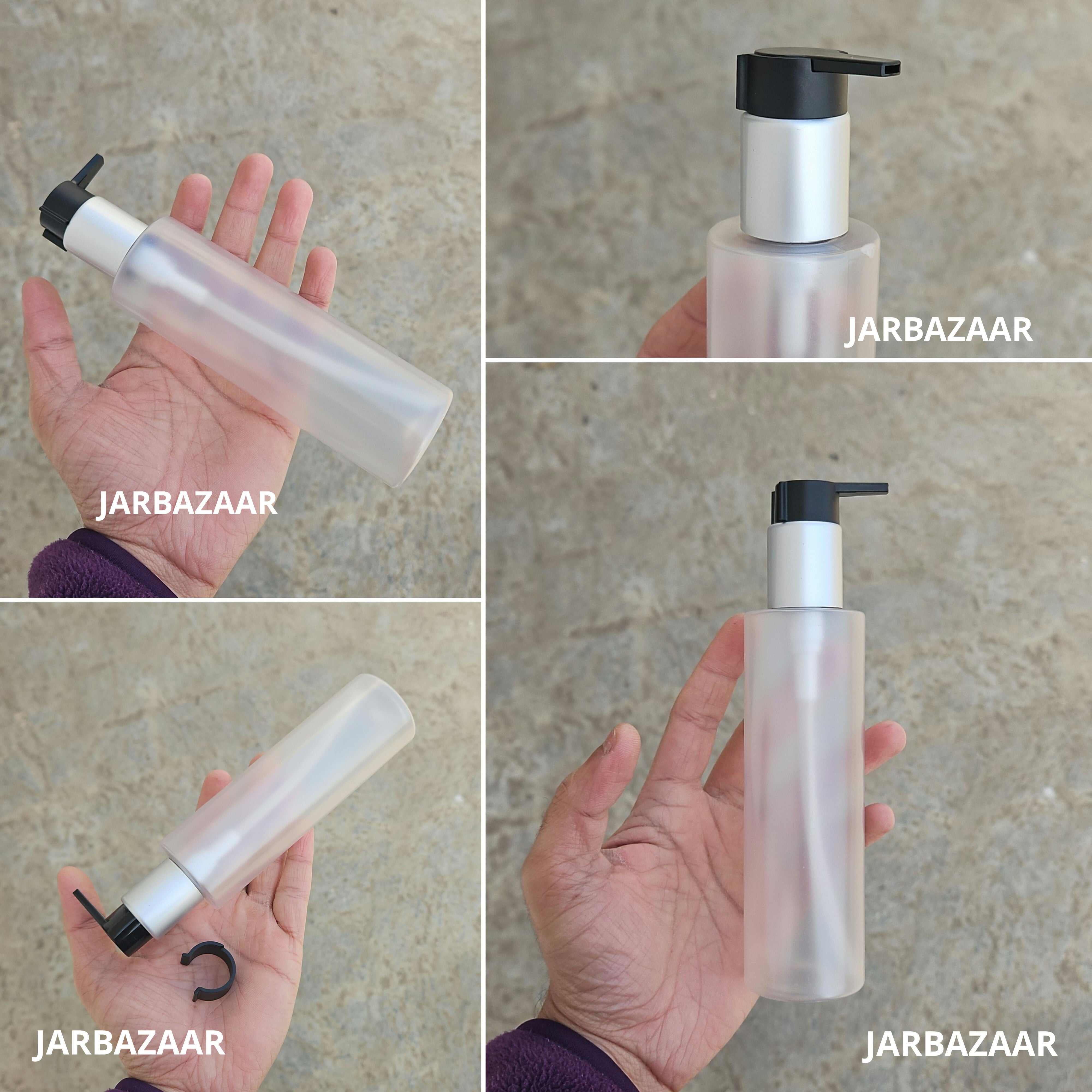 200 Ml Sleek Frosted - Silver Matt Black