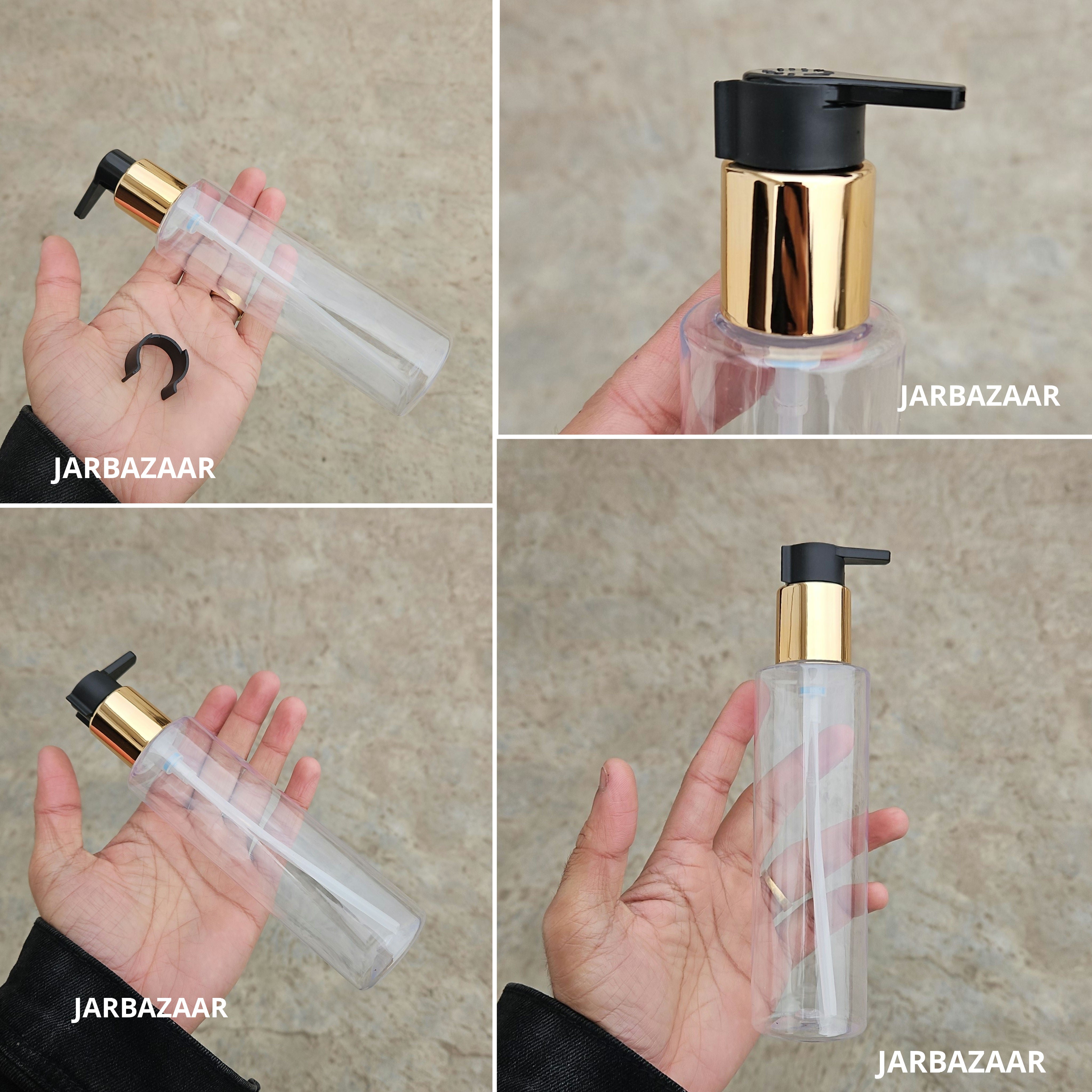 200 Ml Sleek Transparent - Golden Black