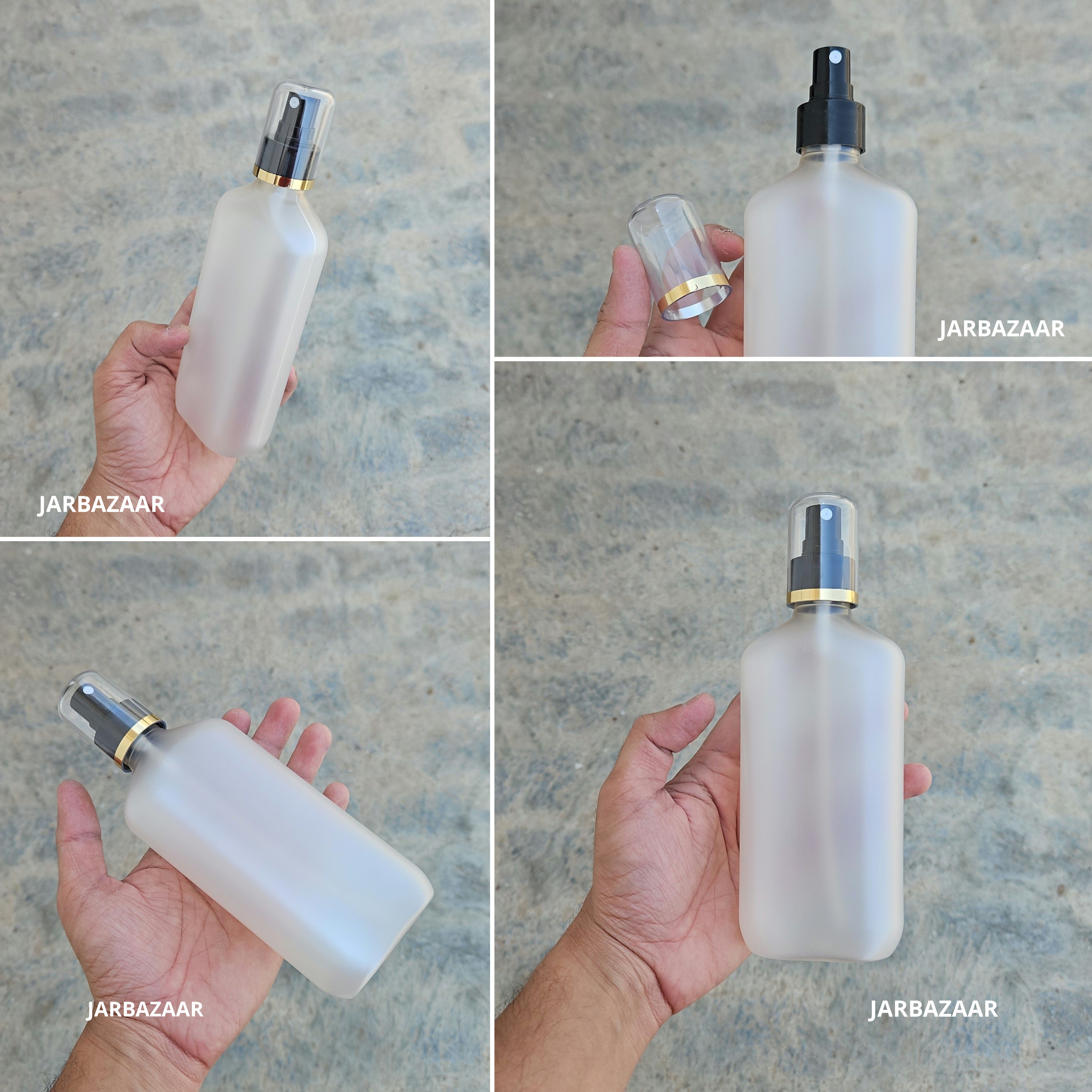 300 Ml Frosted Pet Bottle - Silver Line White Spray