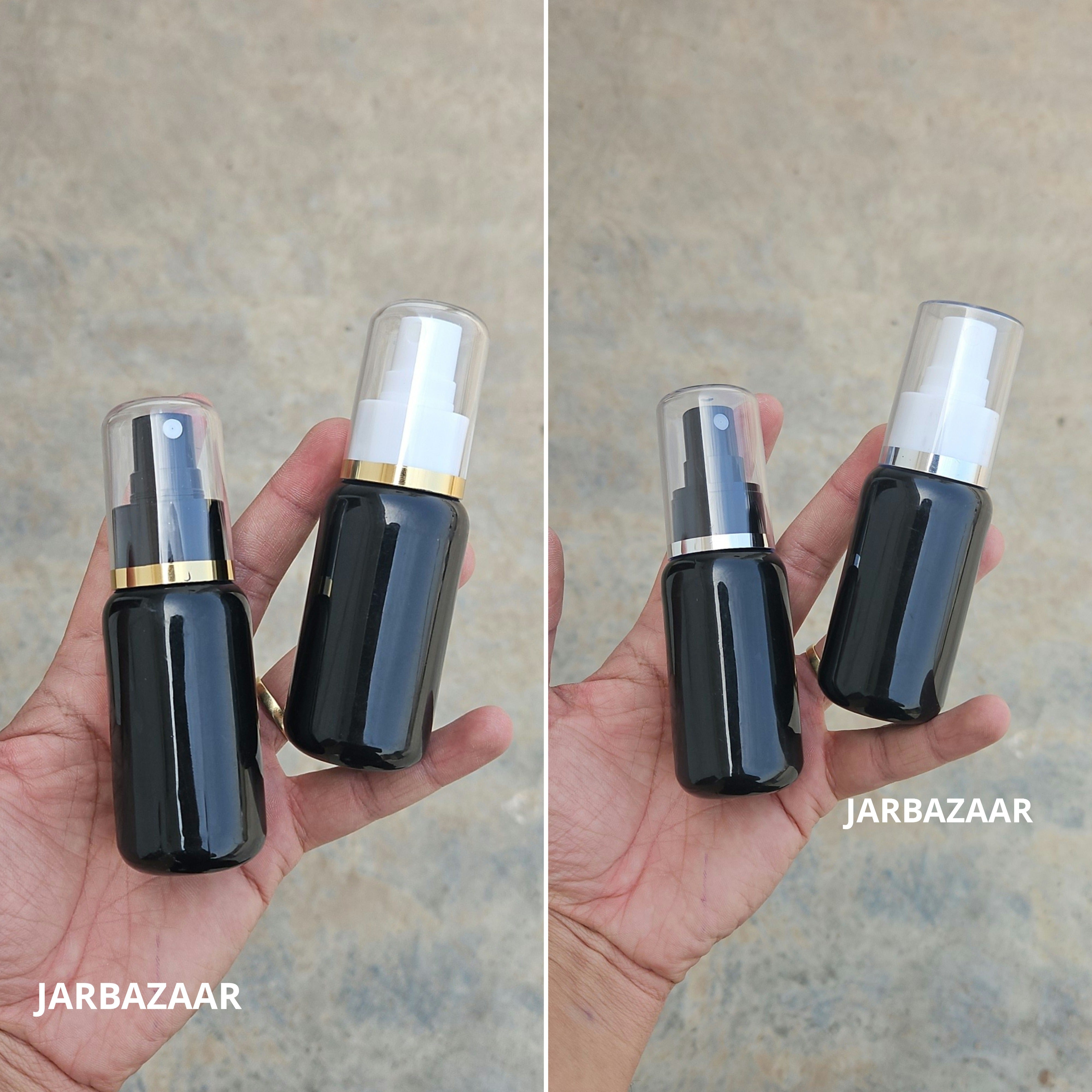 50 Ml Boston Black Pet Bottle ( With AS Spray Pumps )