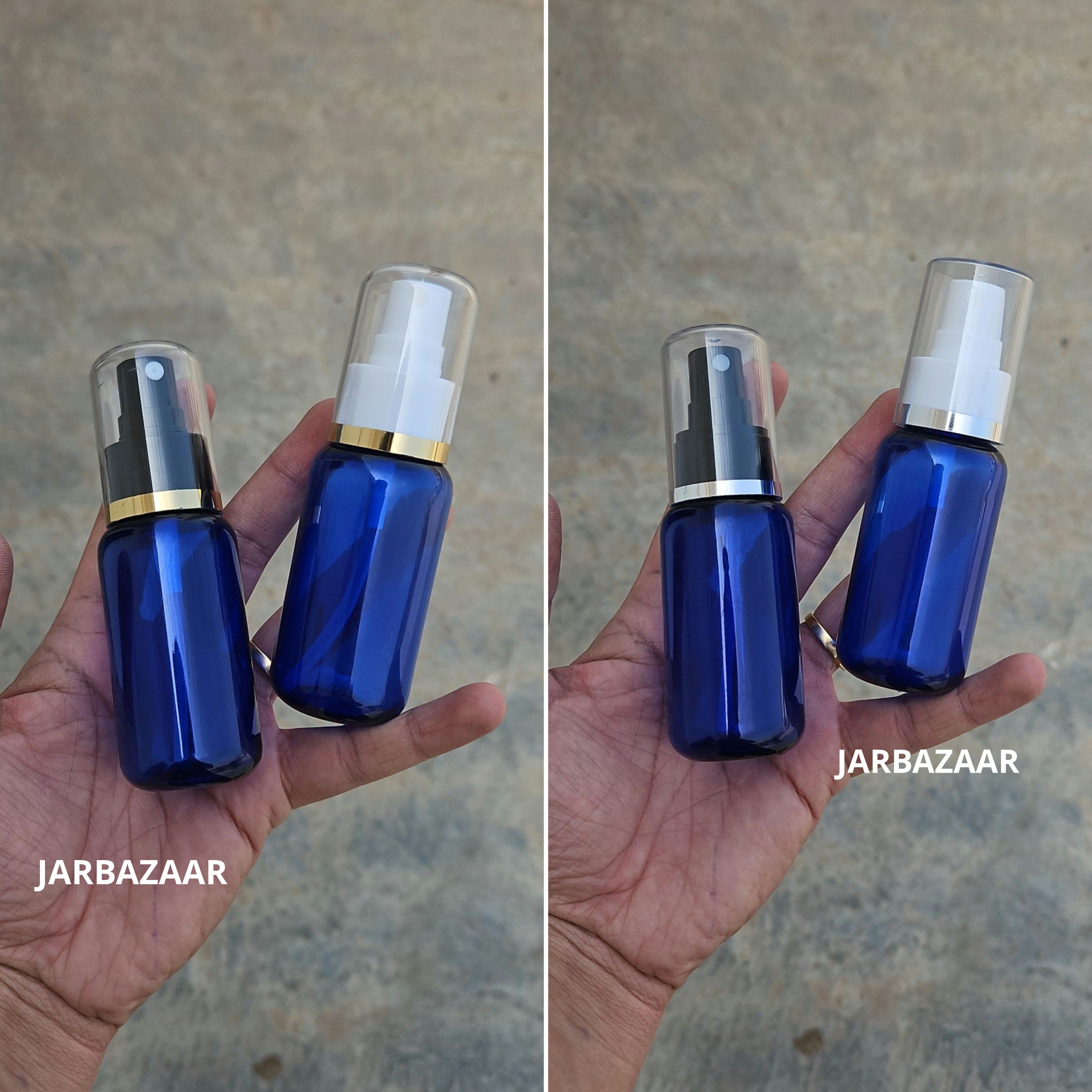 50 Ml Boston Blue Pet Bottle ( With AS Spray Pumps )
