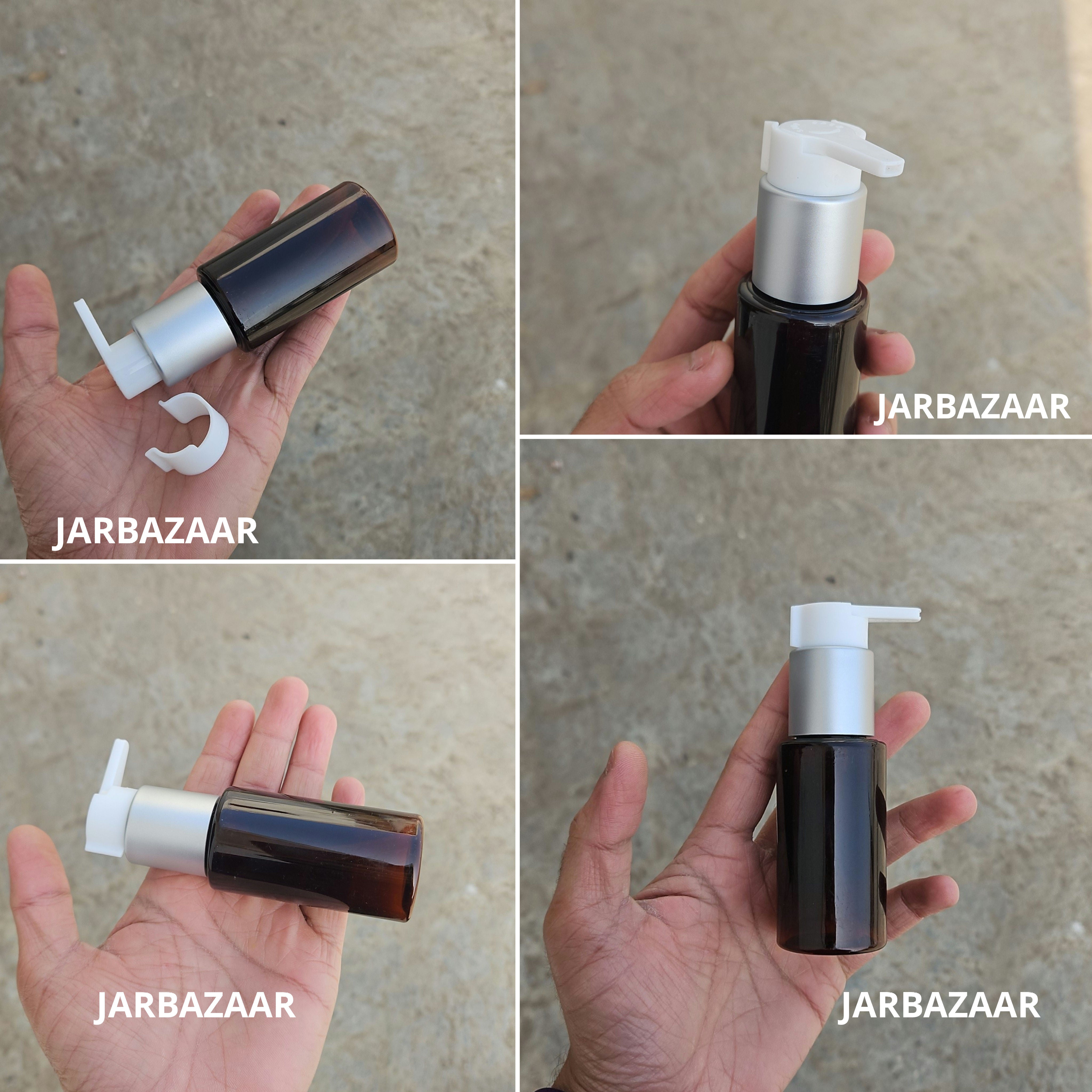 60 Ml Sleek Amber - Silver Matt White