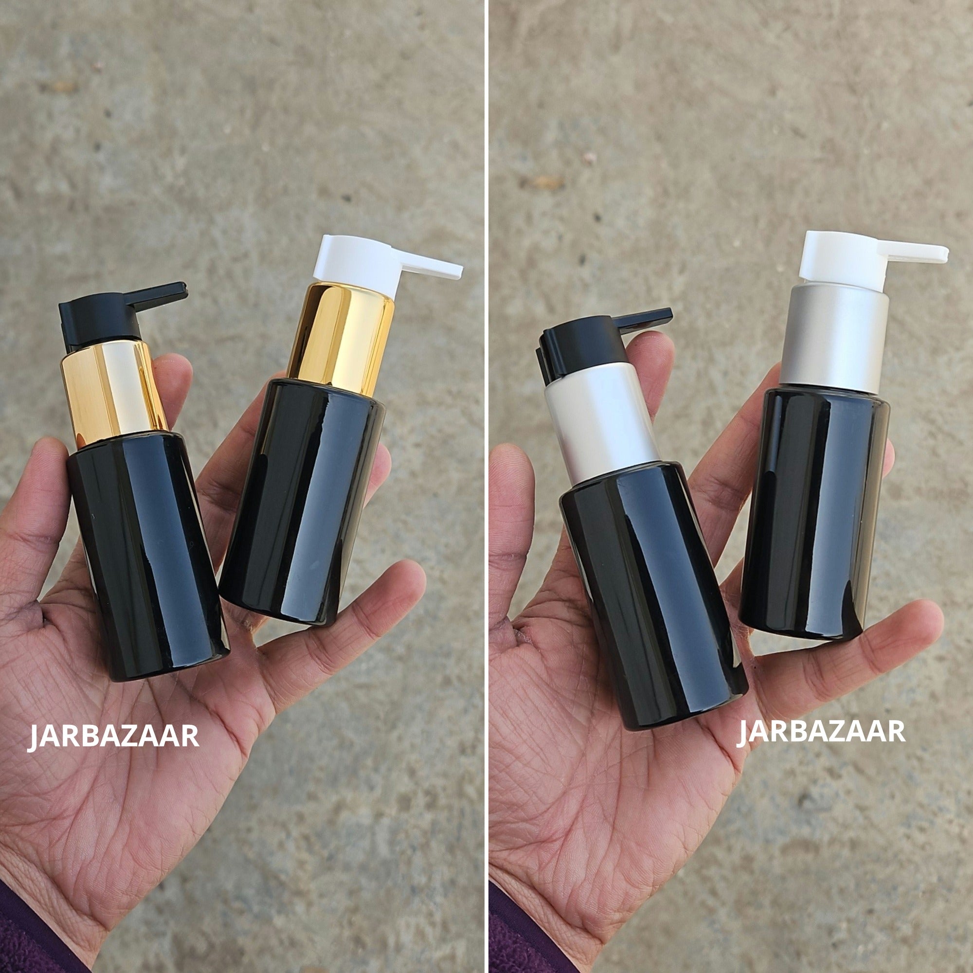 60 Ml Sleek Black Pet Bottle - all fancy clip dispenser colours