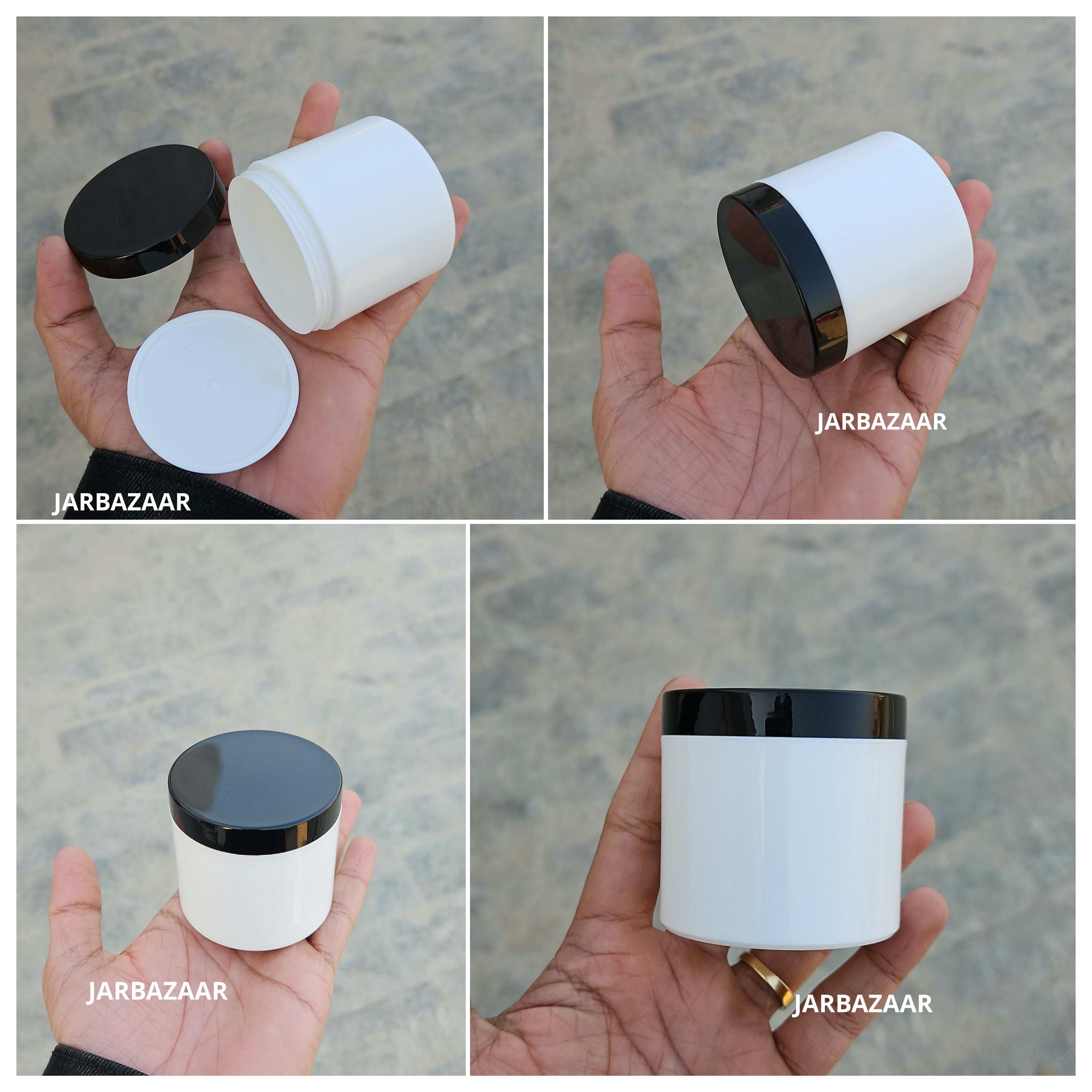 100 Gram White Plastic Jar