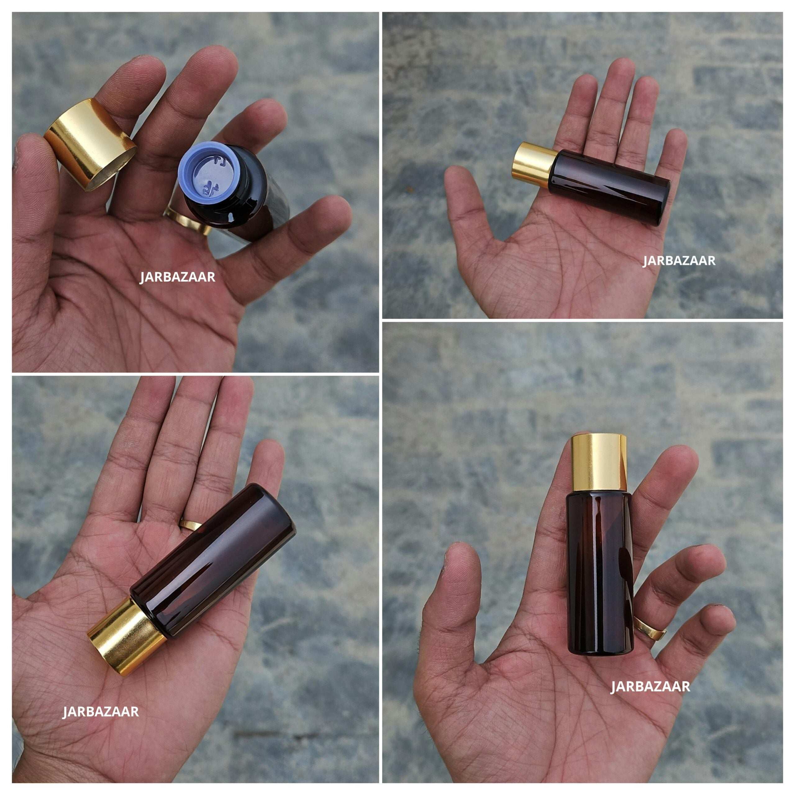 30 ml Amber Pet Bottle (Golden Cap)