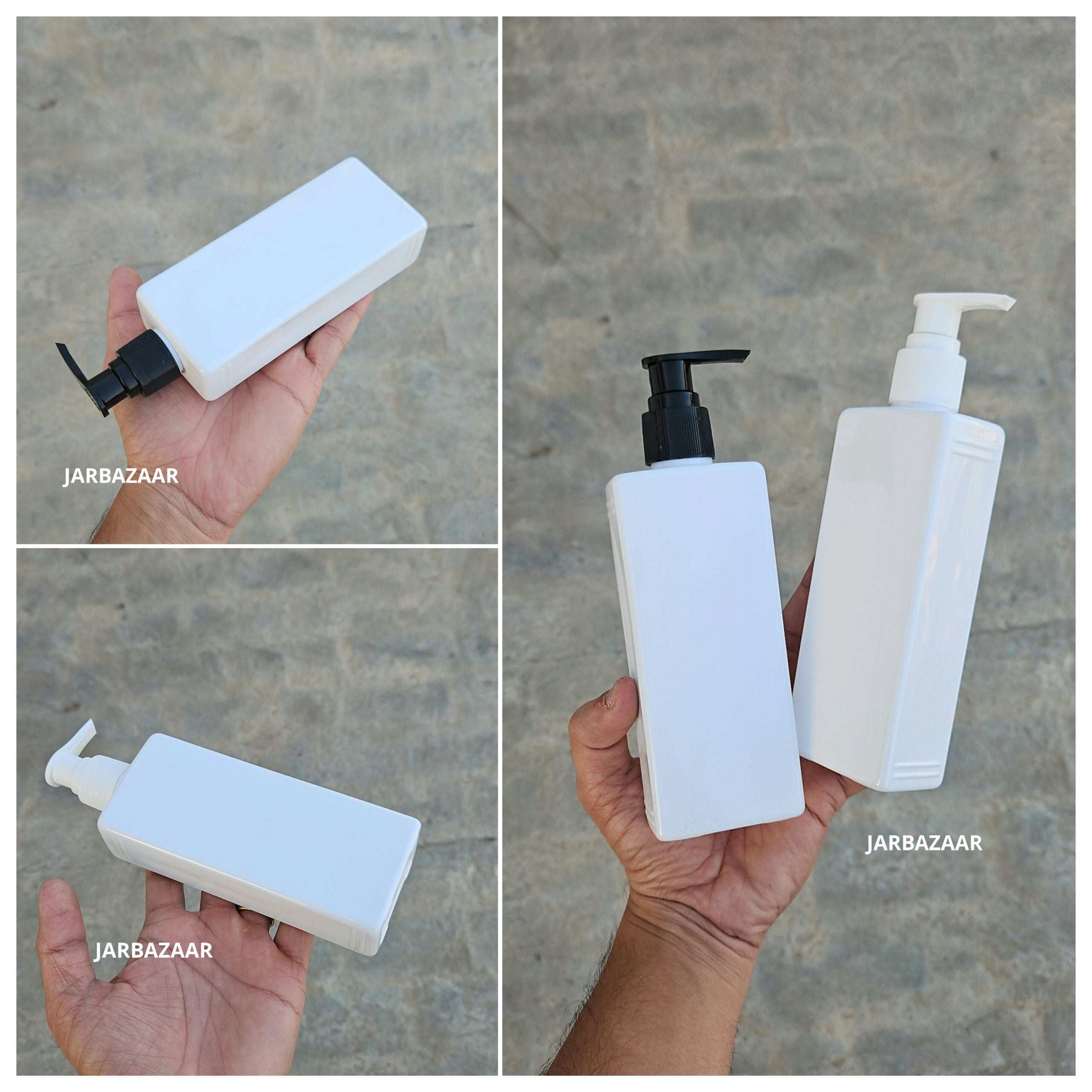 250 ML Rectangle Milky Dispenser Bottle