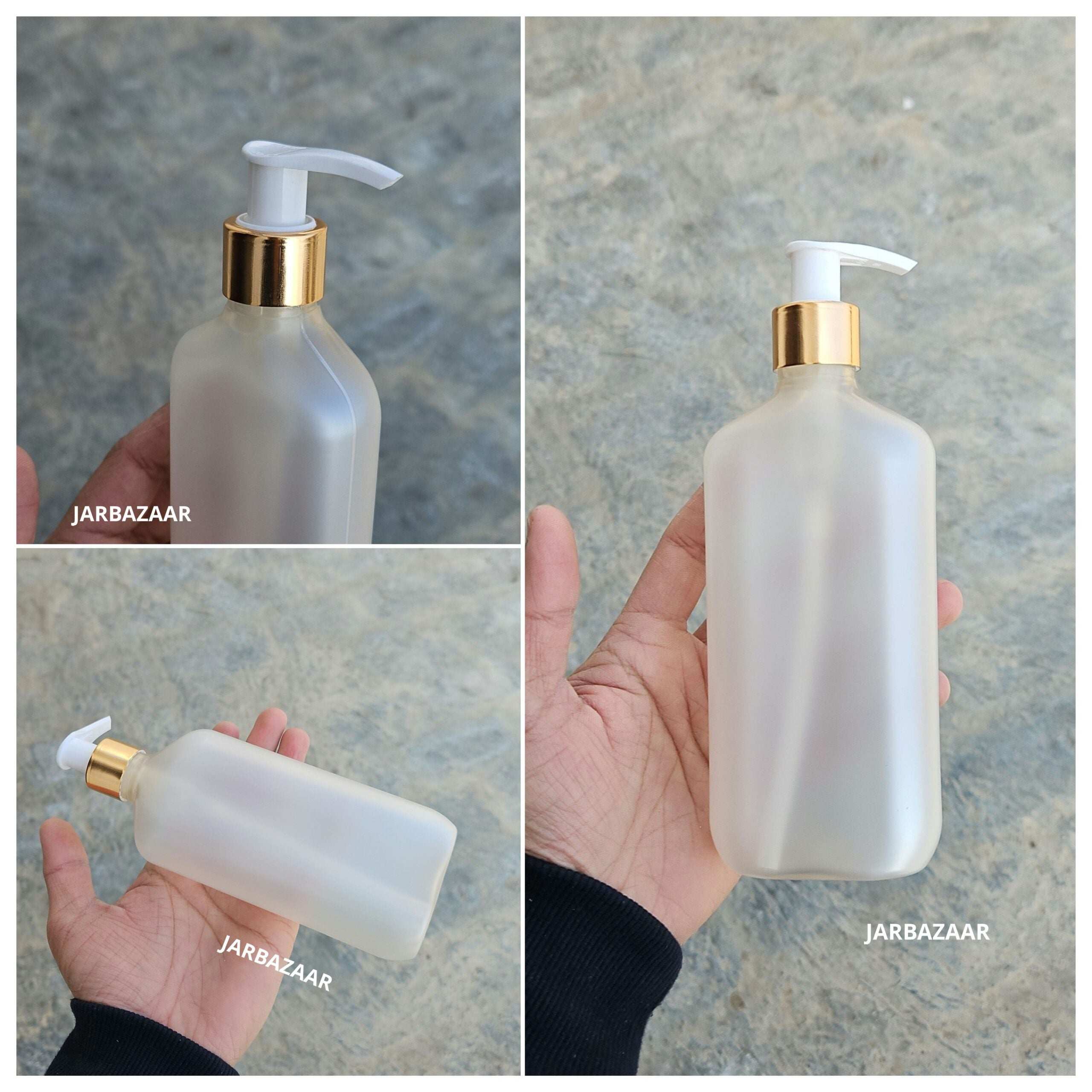 300 ML Frosted Dispenser Bottle (Golden Black/Golden White)