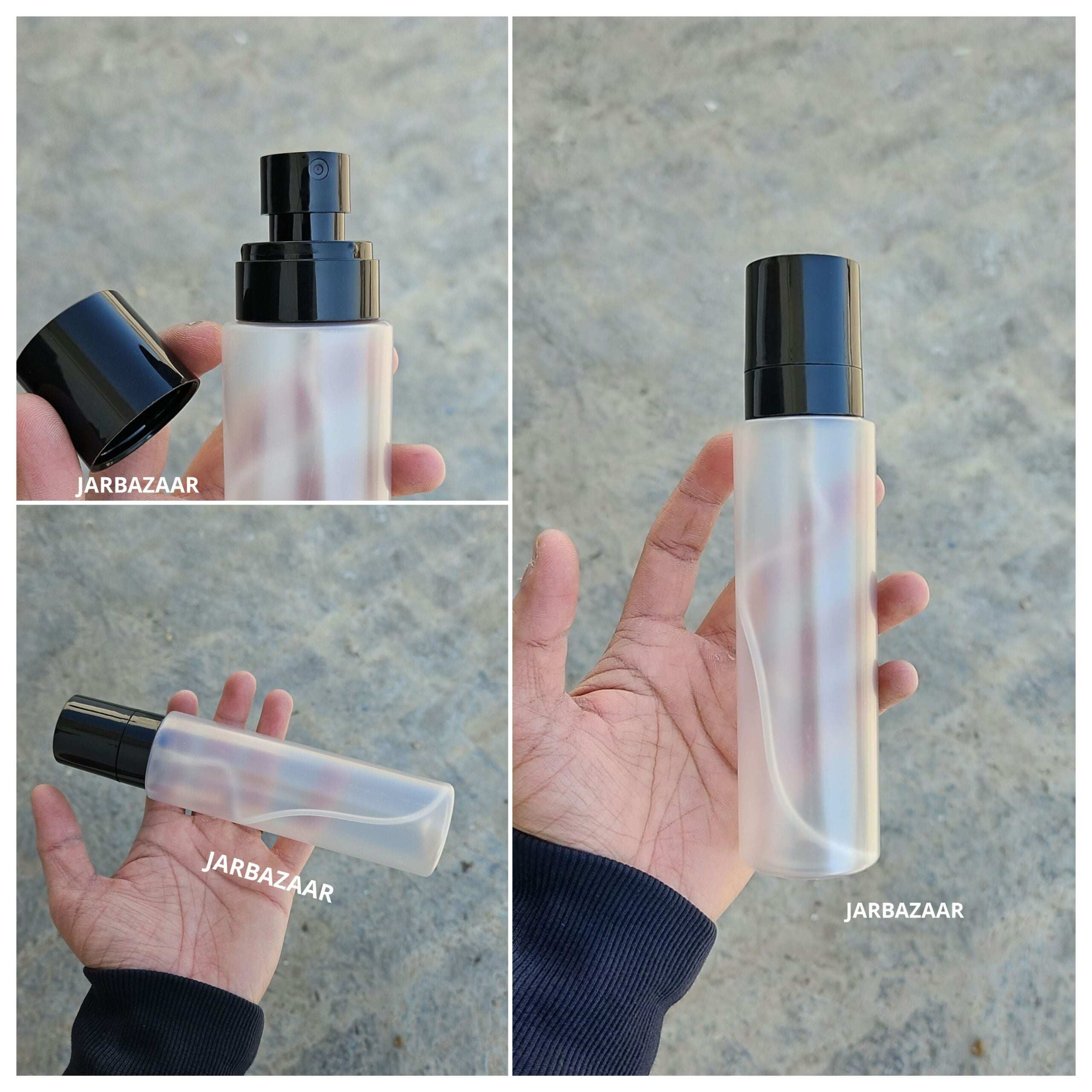 200 ML Frosted Pet Bottle (With Opaque Bold Spray Pumps)
