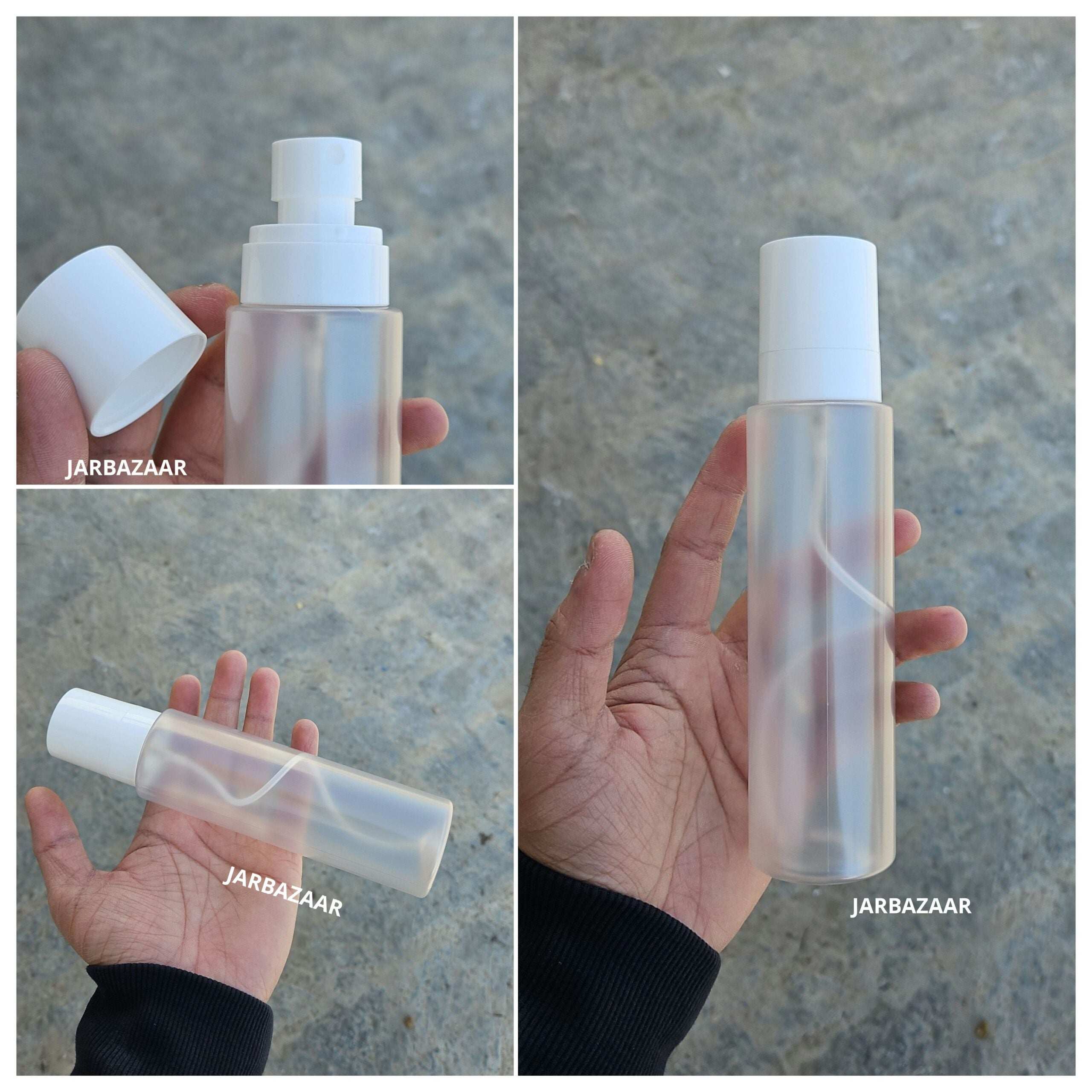 200 ML Frosted Pet Bottle (With Opaque Bold Spray Pumps)