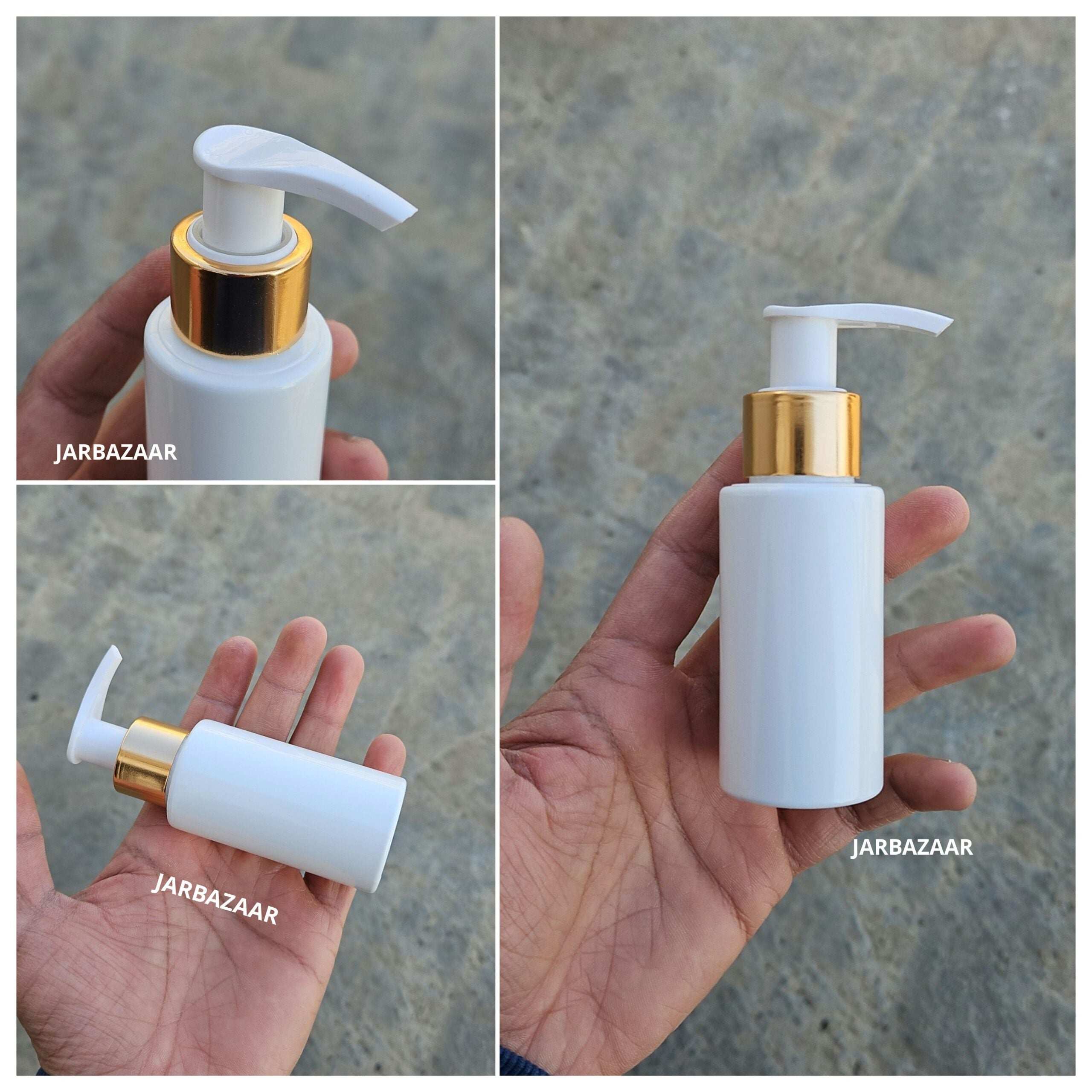 60 ML White Dispenser Bottle (Golden Black/Golden White)
