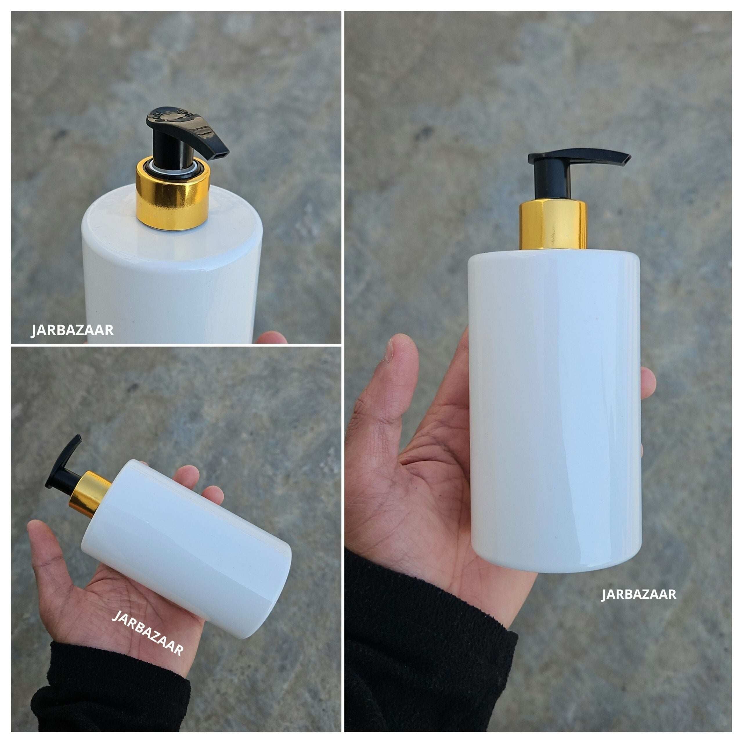 400 ML Rio White Dispenser Bottle (Golden Black/Golden White)