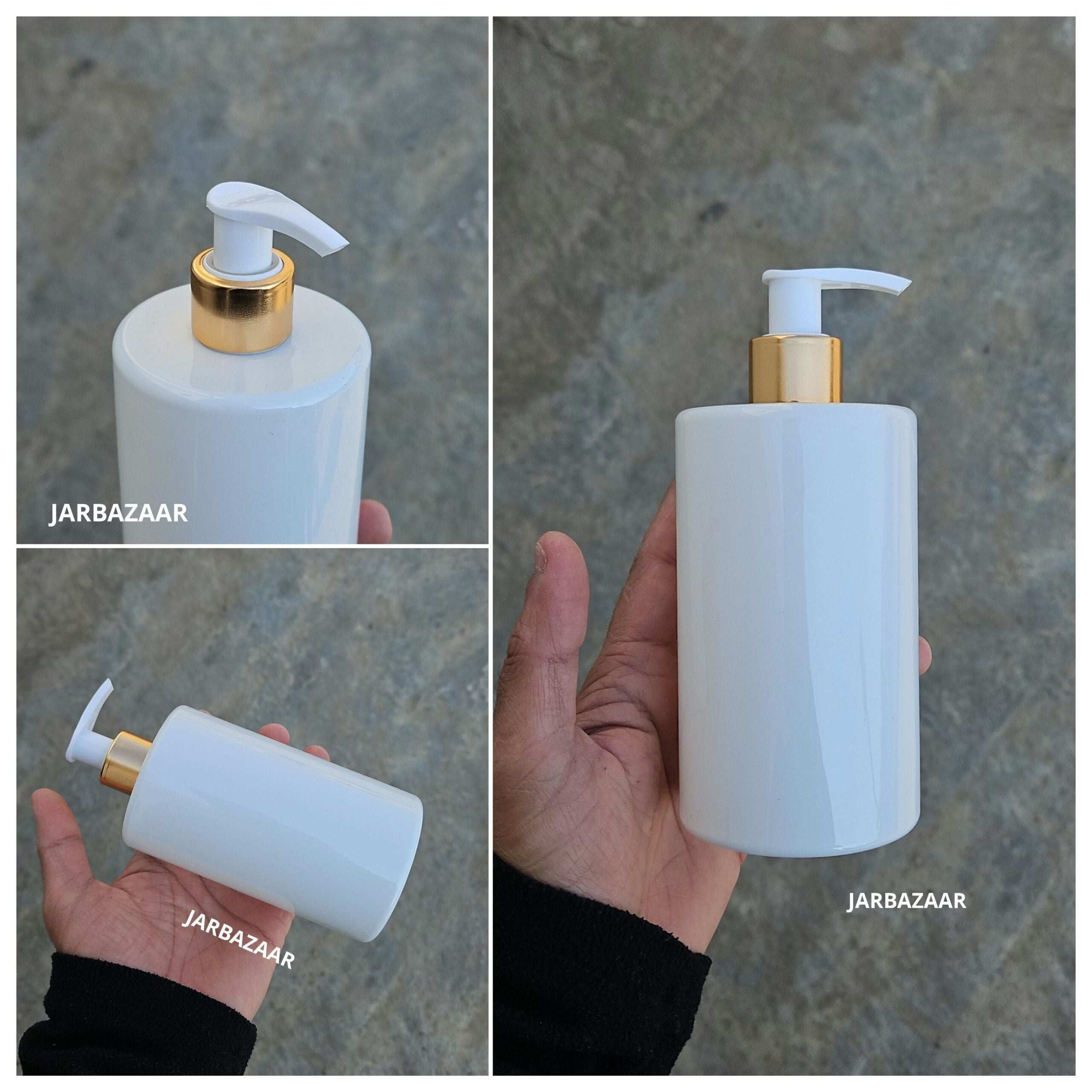 400 ML Rio White Dispenser Bottle (Golden Black/Golden White)