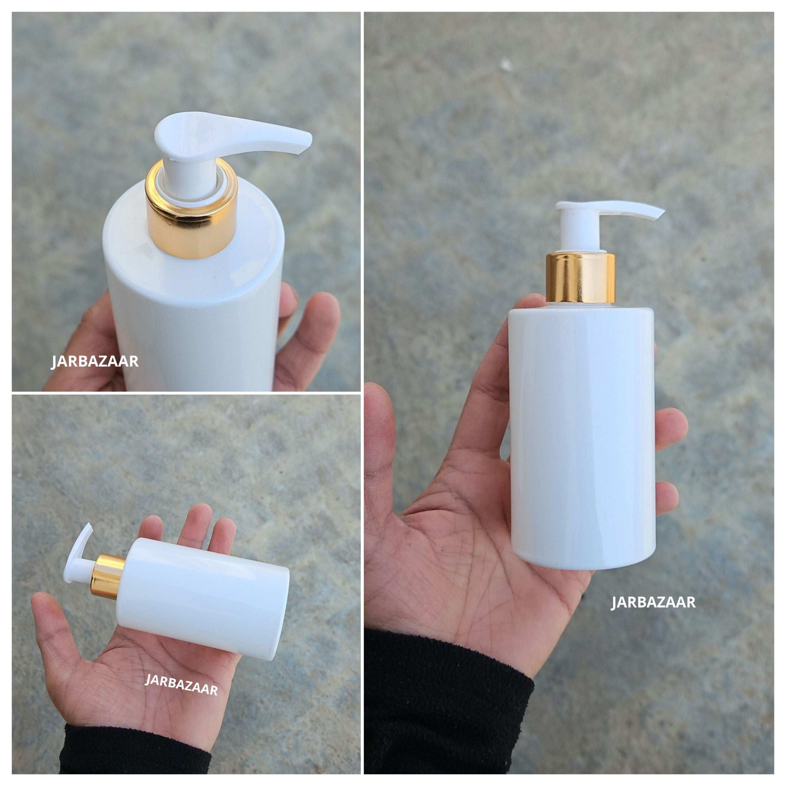 200 ML Rio White Dispenser Bottle (Golden Black/Golden White)