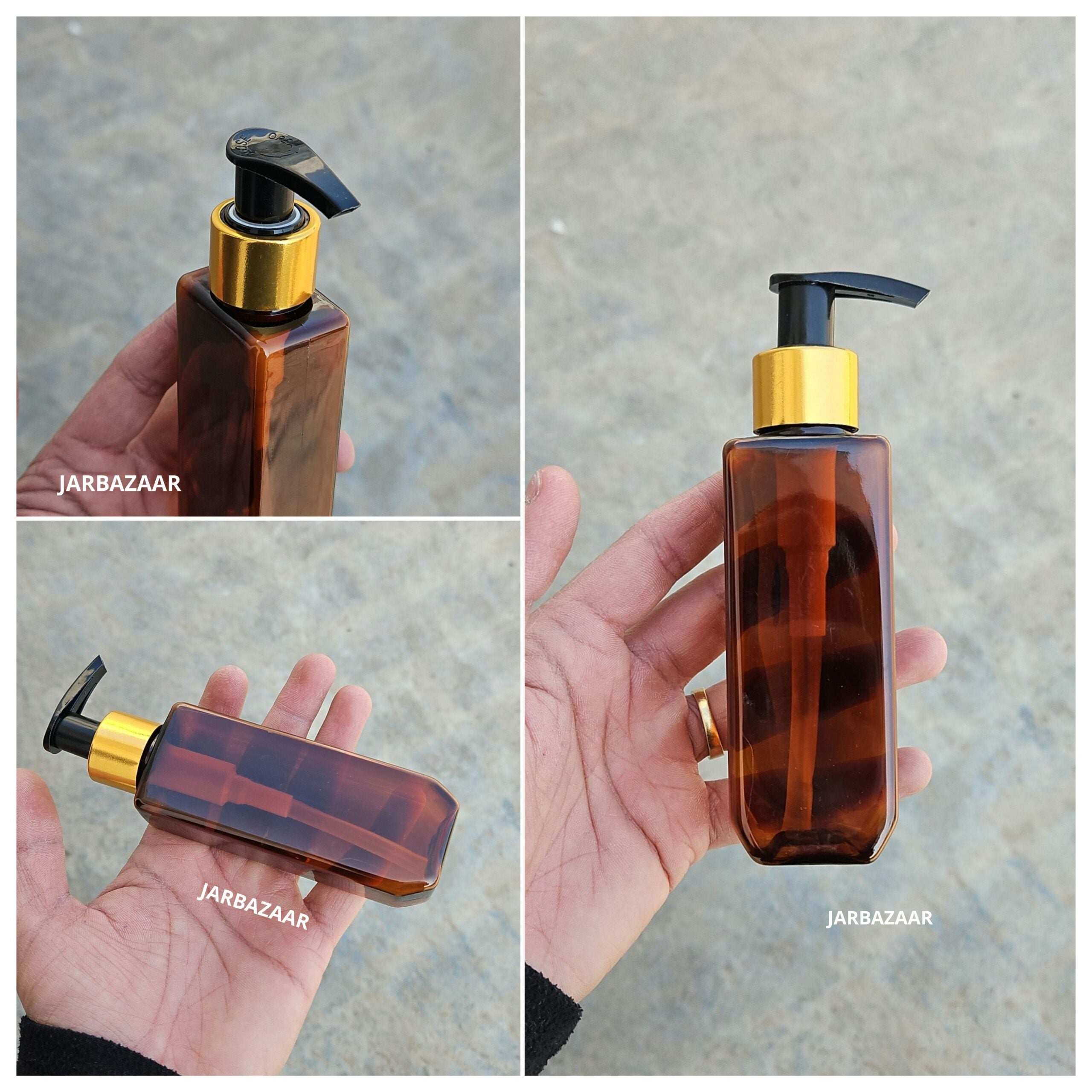 100 ML Cetra Amber Dispenser Bottle (Golden Black/Golden White)