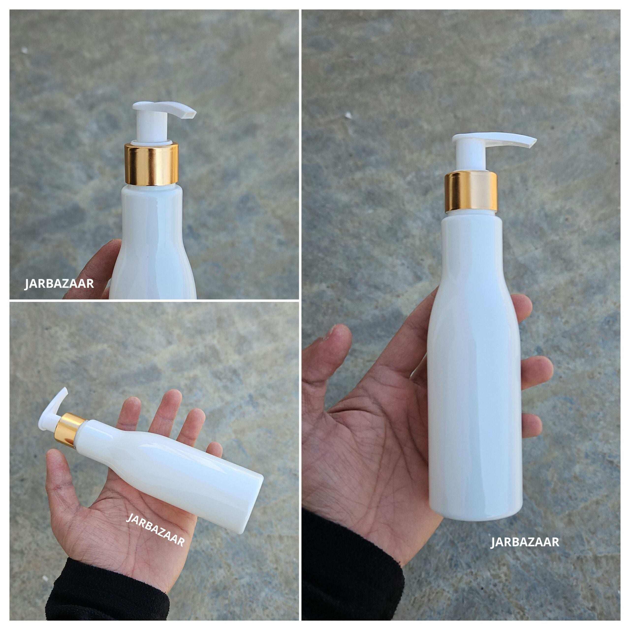 200 ML Asta White Dispenser Bottle (Golden Black/Golden White)