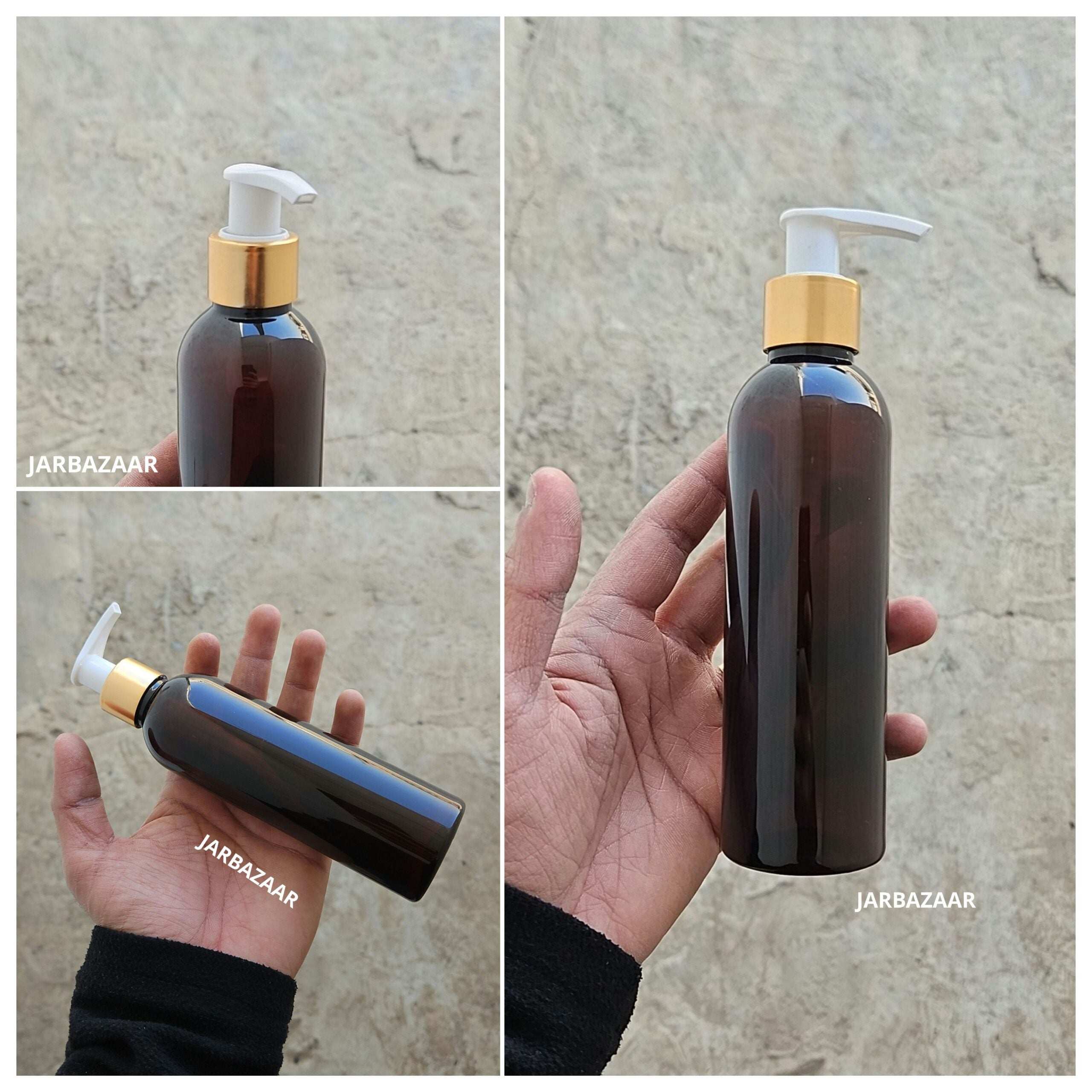 200 ML Avon Amber Dispenser Bottle (Golden Black/Golden White)
