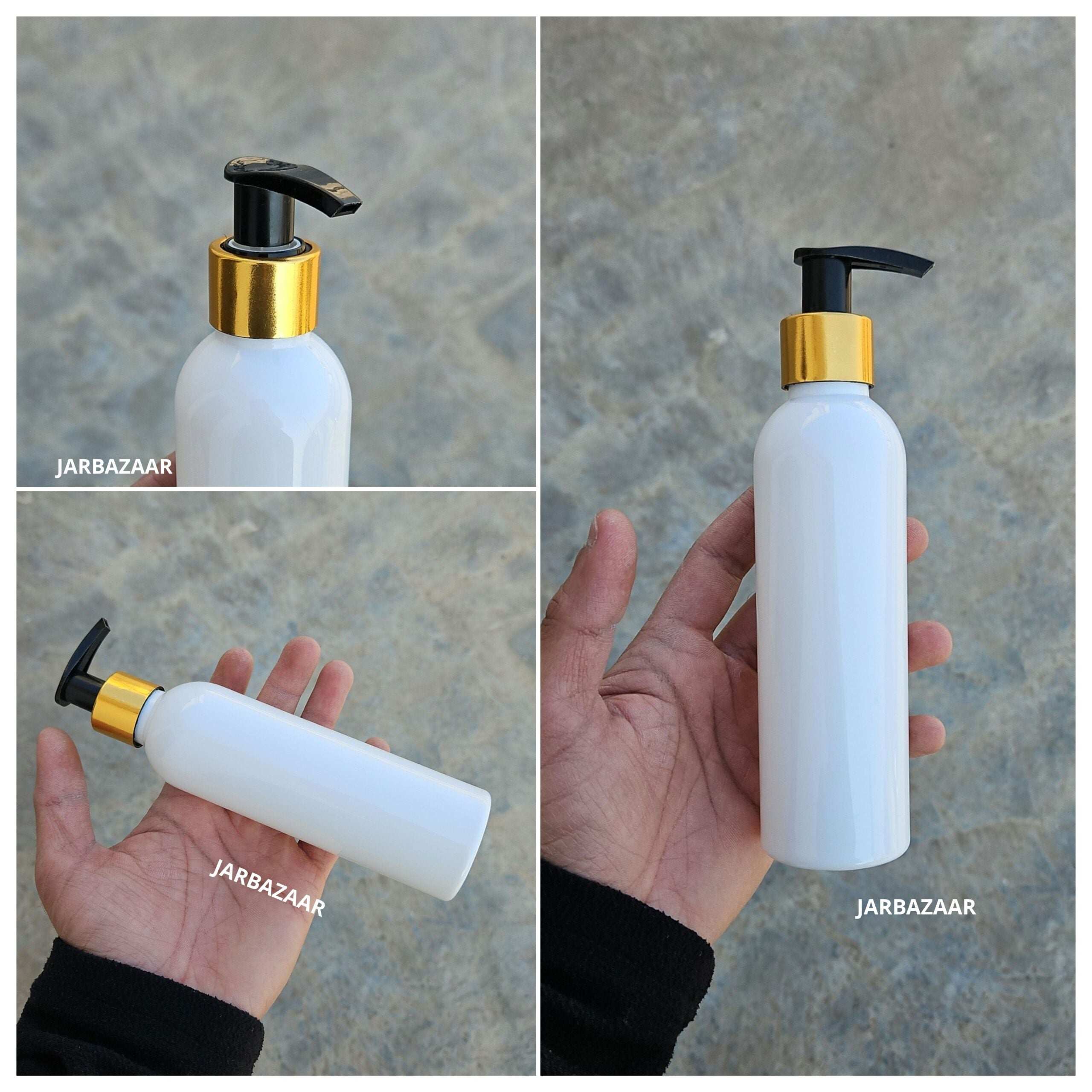 200 ML Avon White Dispenser Bottle (Golden Black/Golden White)