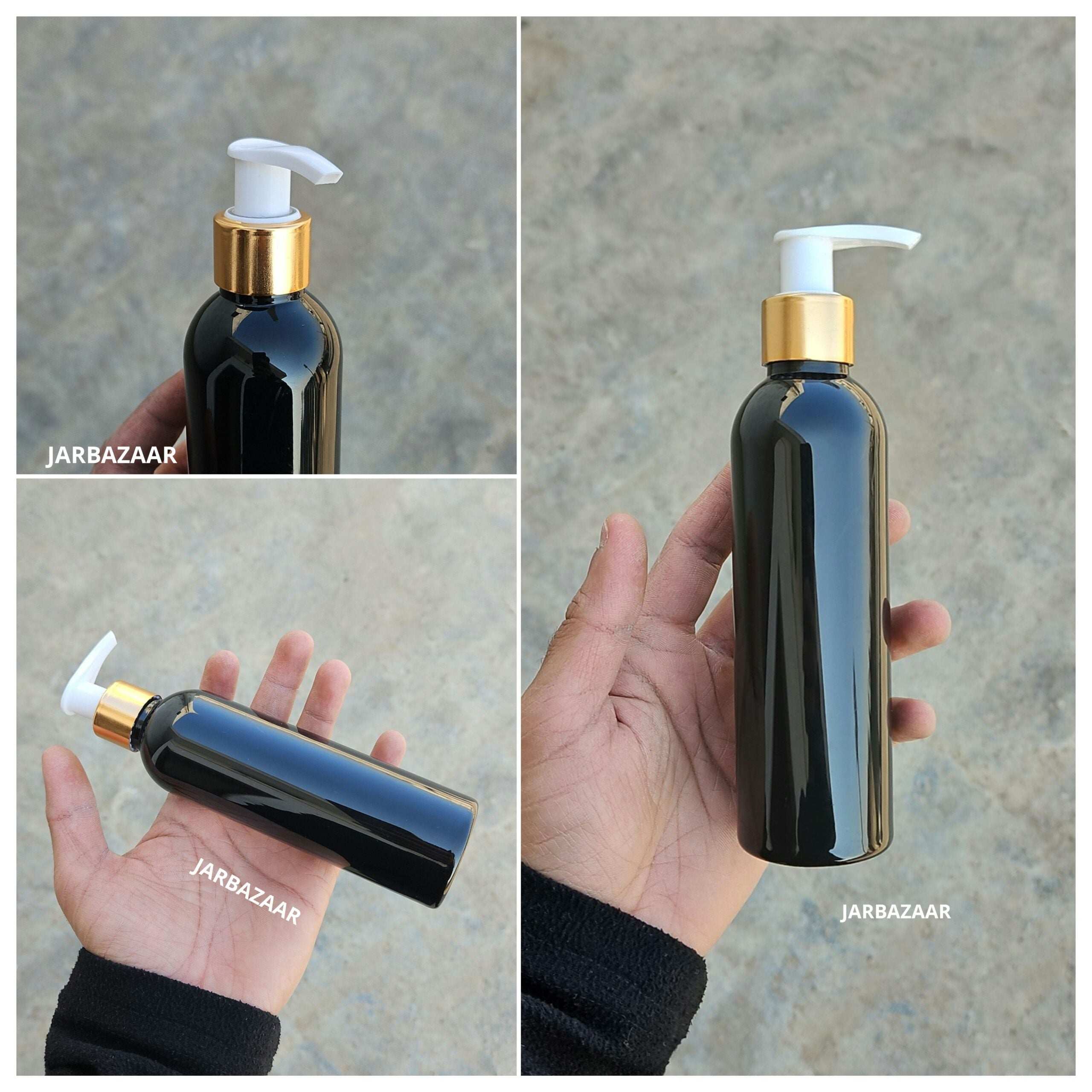 200 ML Avon Black Dispenser Bottle (Golden Black/Golden White)