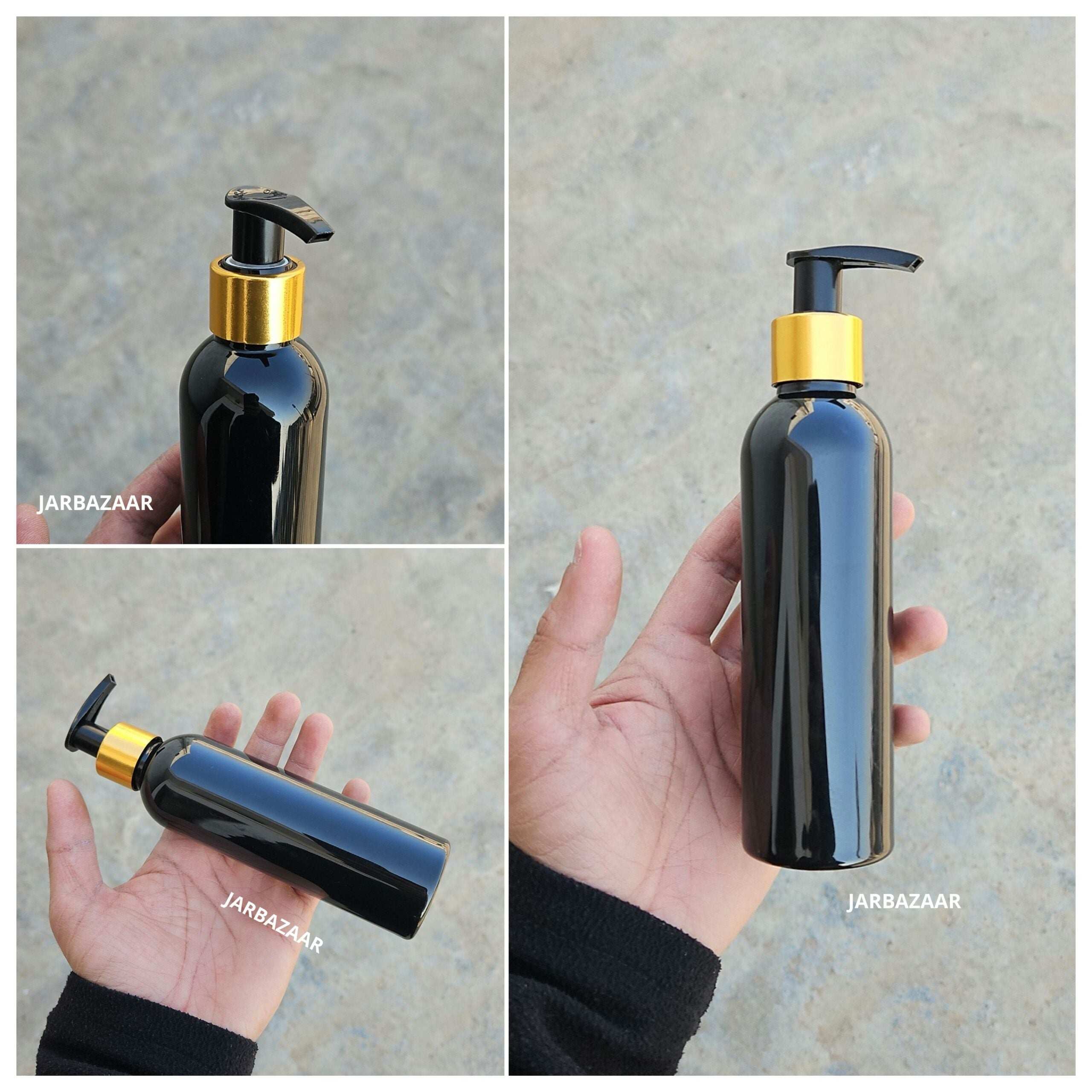 200 ML Avon Black Dispenser Bottle (Golden Black/Golden White)