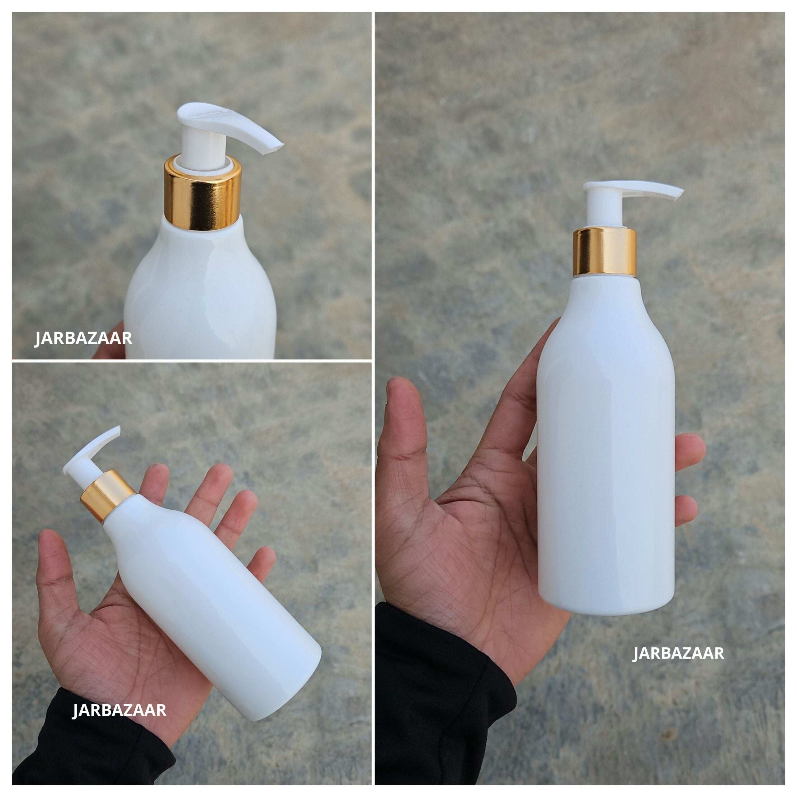 300 ML Nutri White Dispenser Bottle (Golden Black/Golden White)