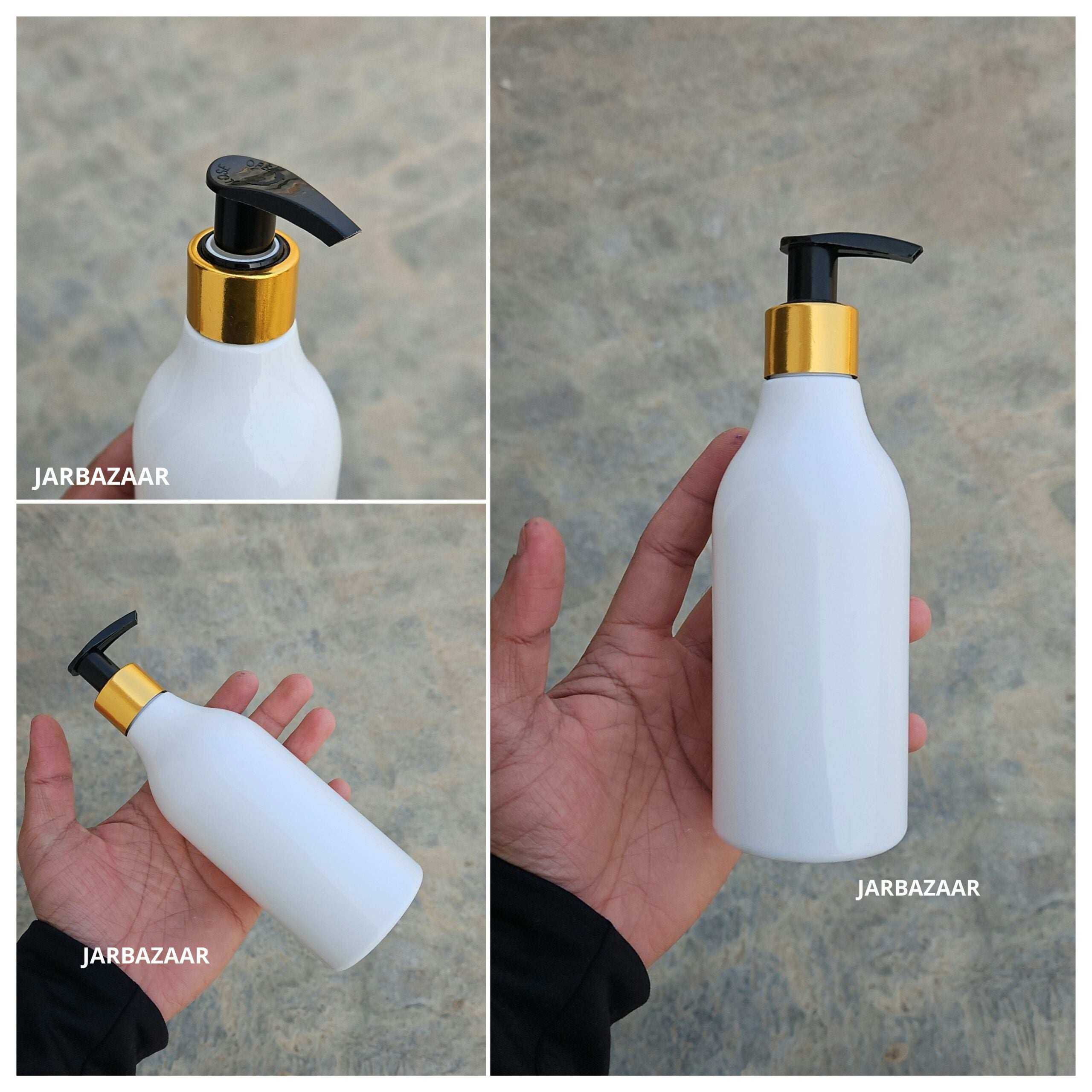 300 ML Nutri White Dispenser Bottle (Golden Black/Golden White)