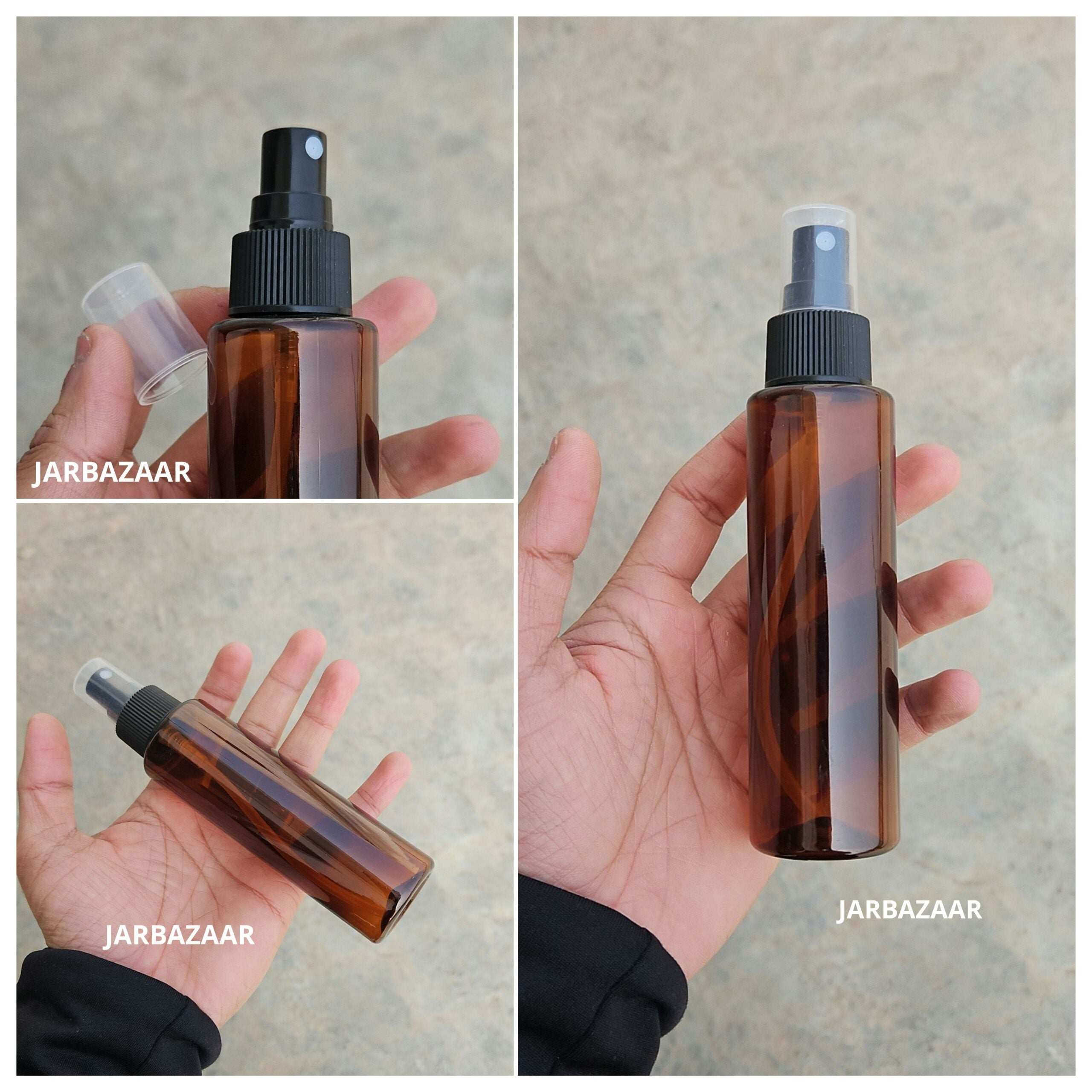 100 ML Sleek Amber Pet Spray Bottle