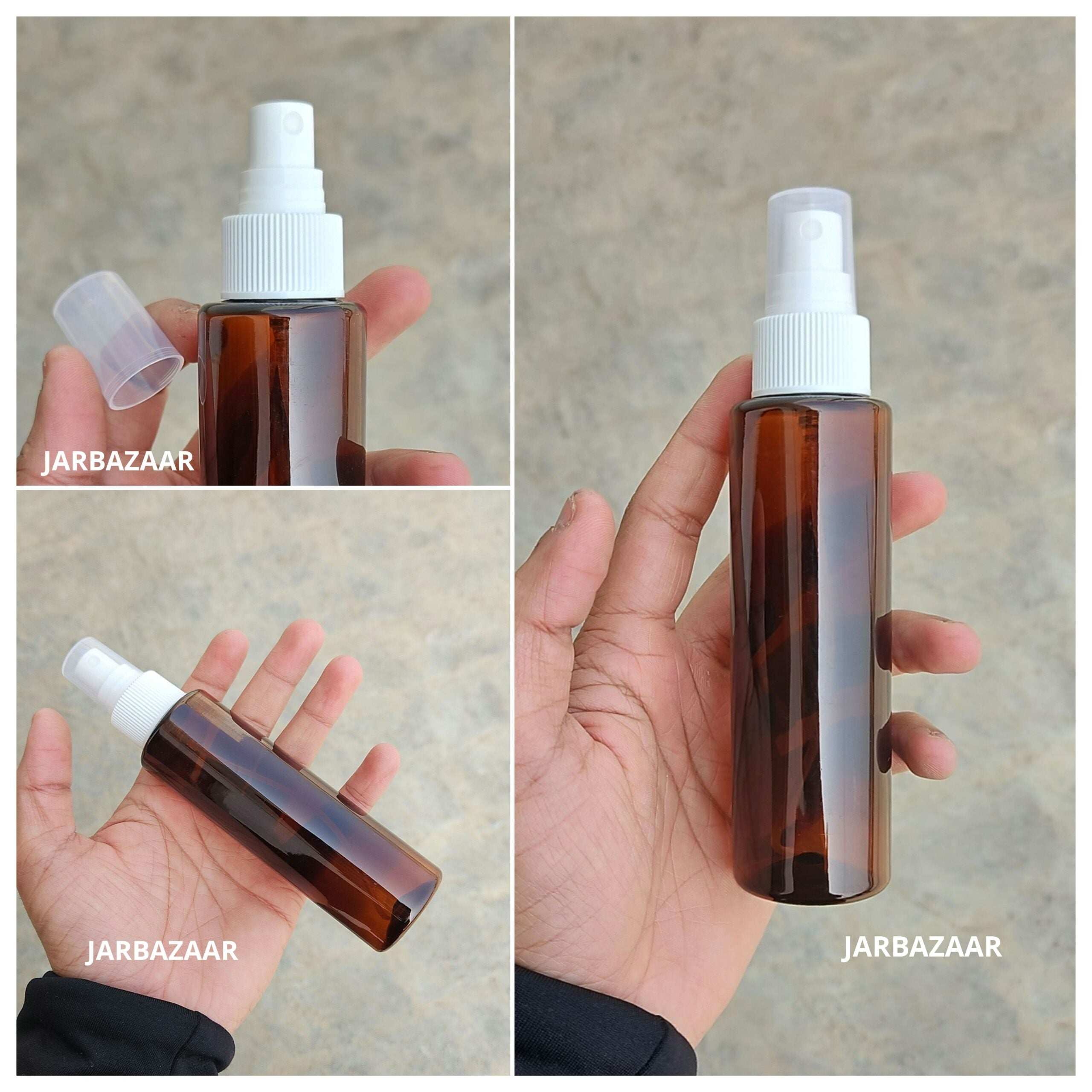 100 ML Sleek Amber Pet Spray Bottle
