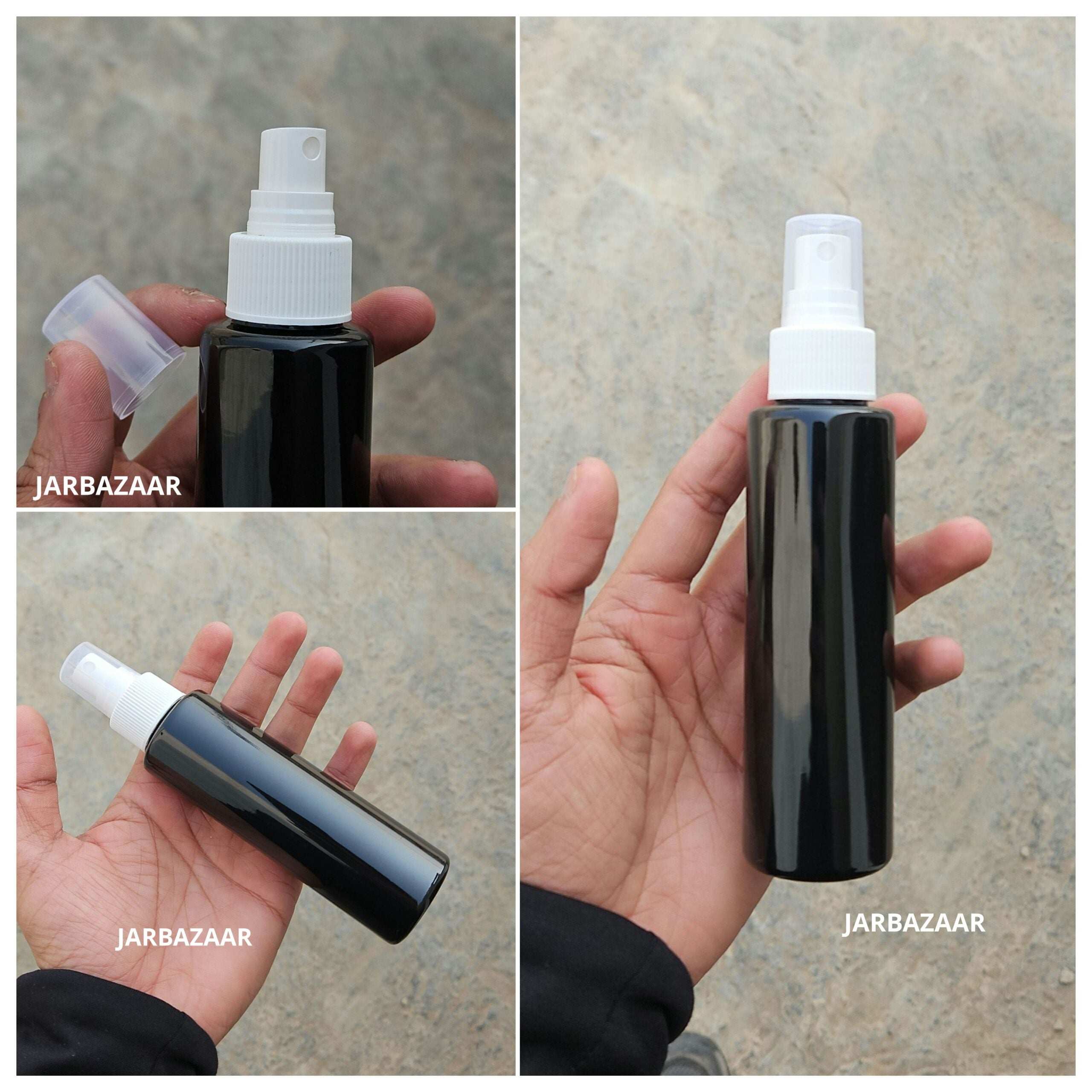 100 ML Sleek Black Pet Spray Bottle