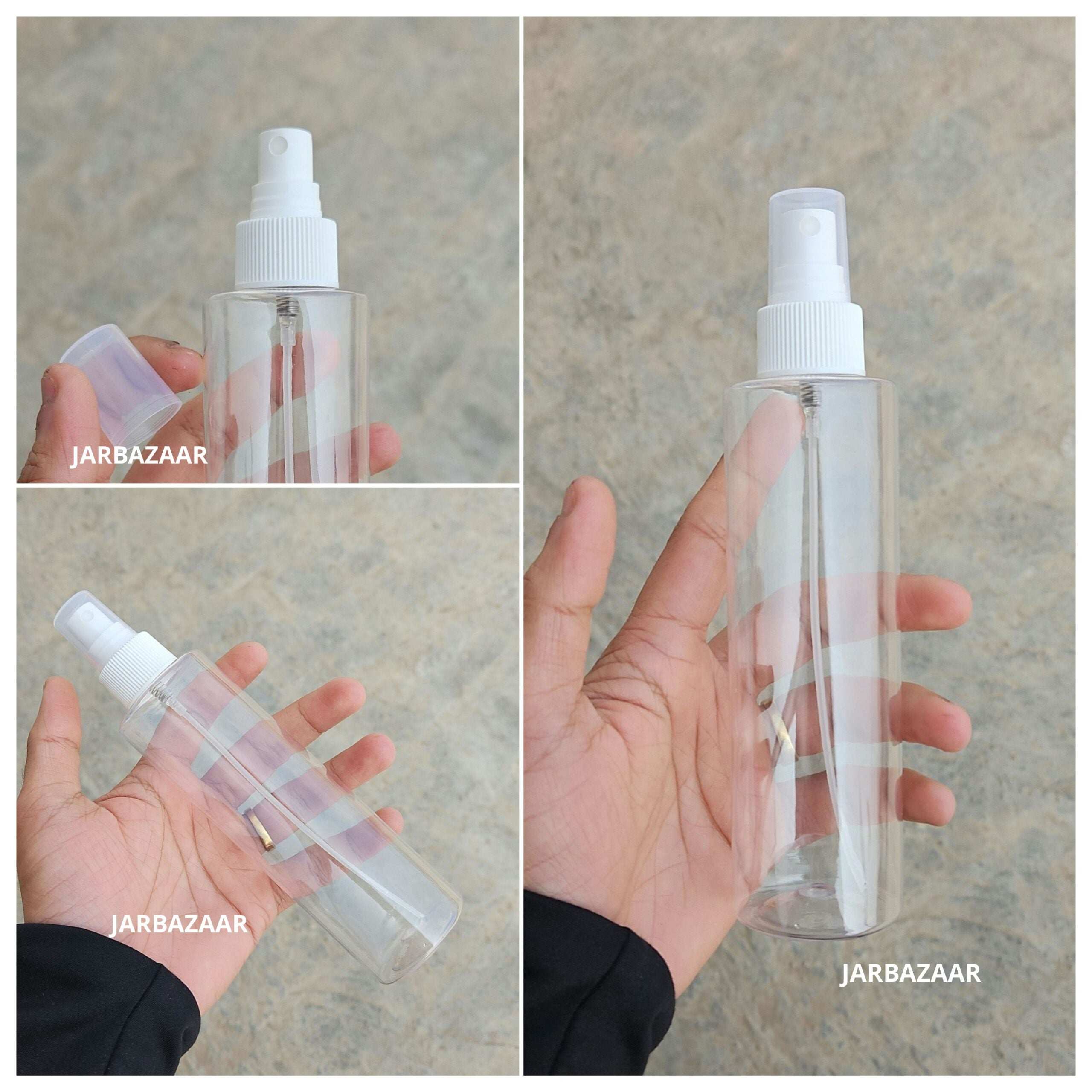 200 ML Sleek Transparent Pet Spray Bottle
