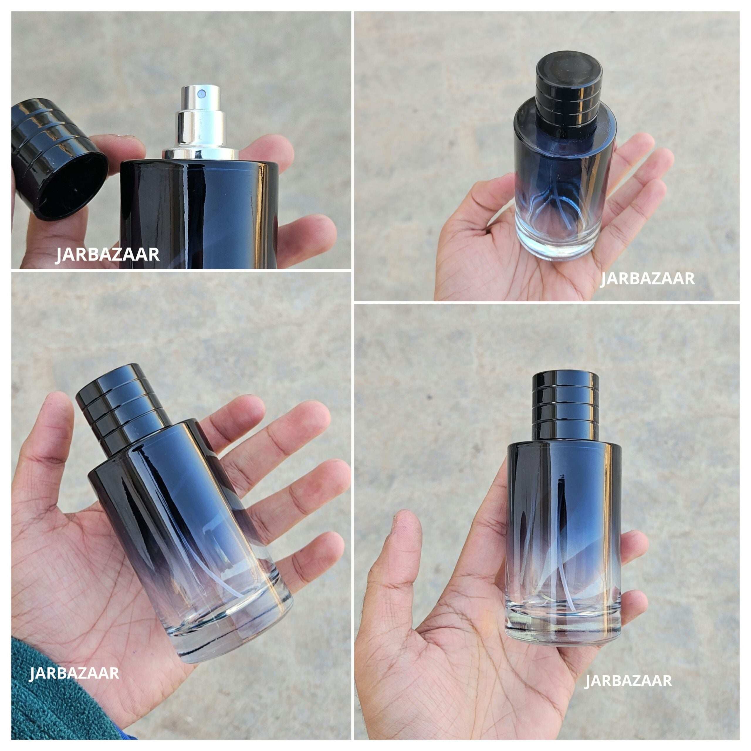 100 ML Round Tinted Glass Perfume Bottle