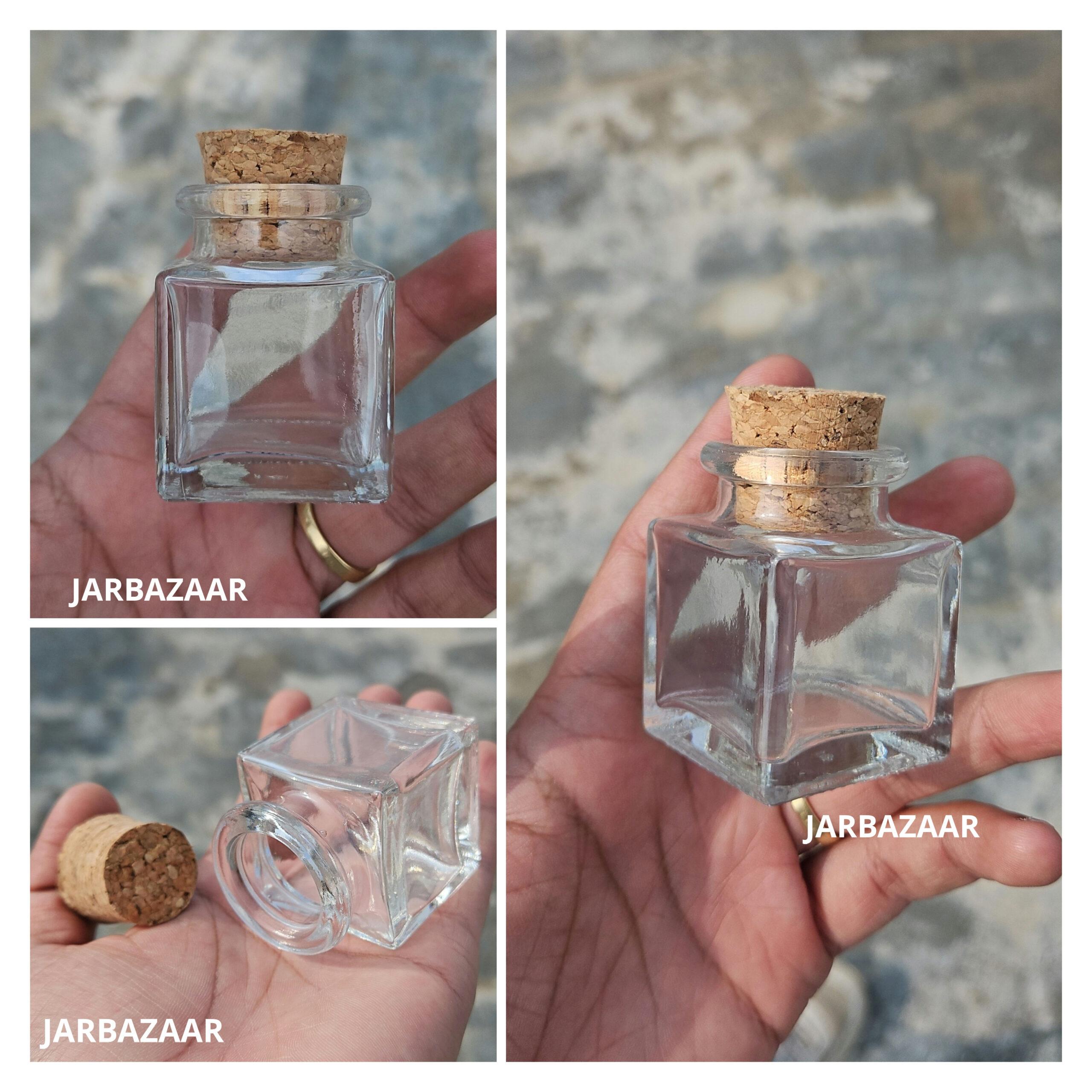 30 ML Cube Cork Jar