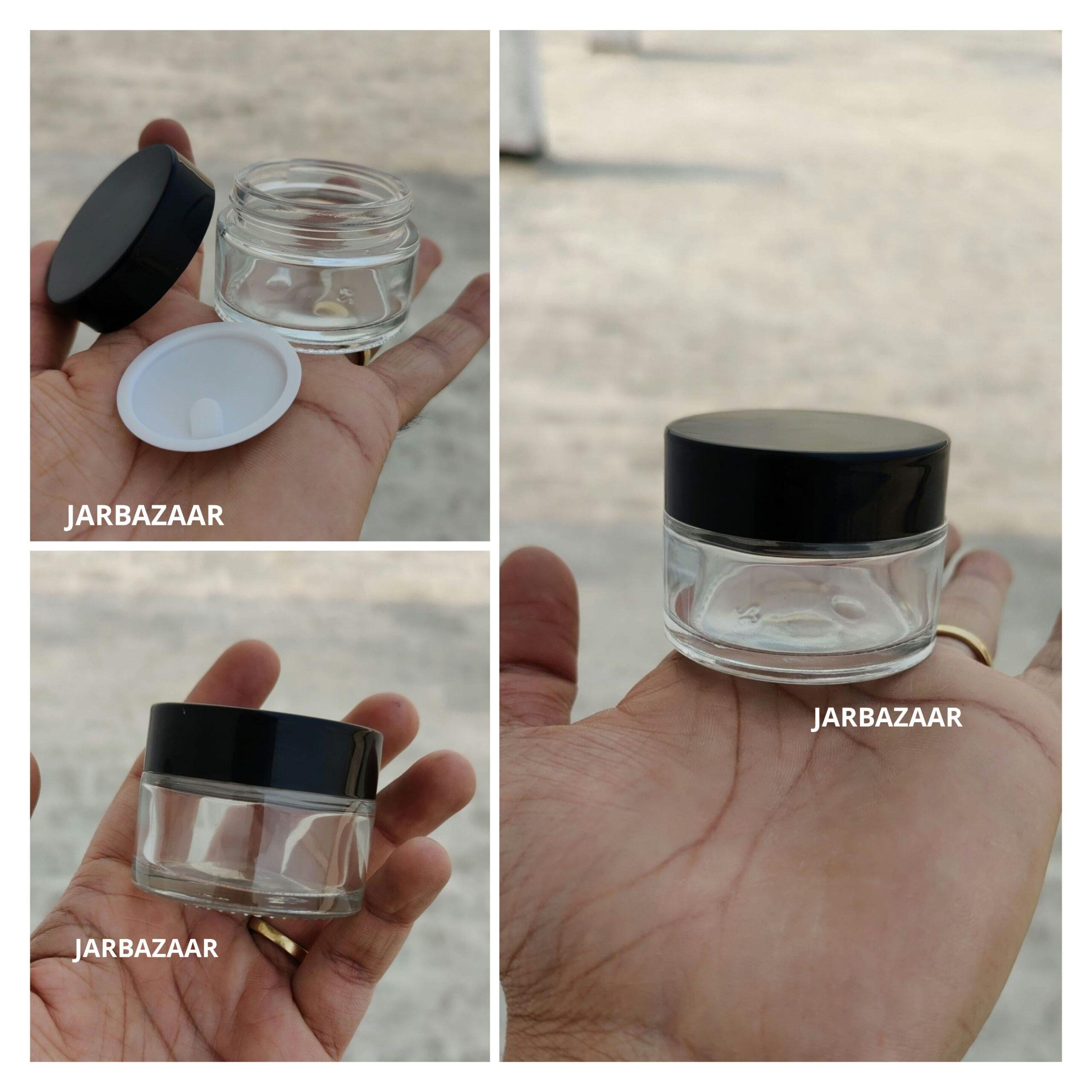 30 Gram Clear Glass Jar