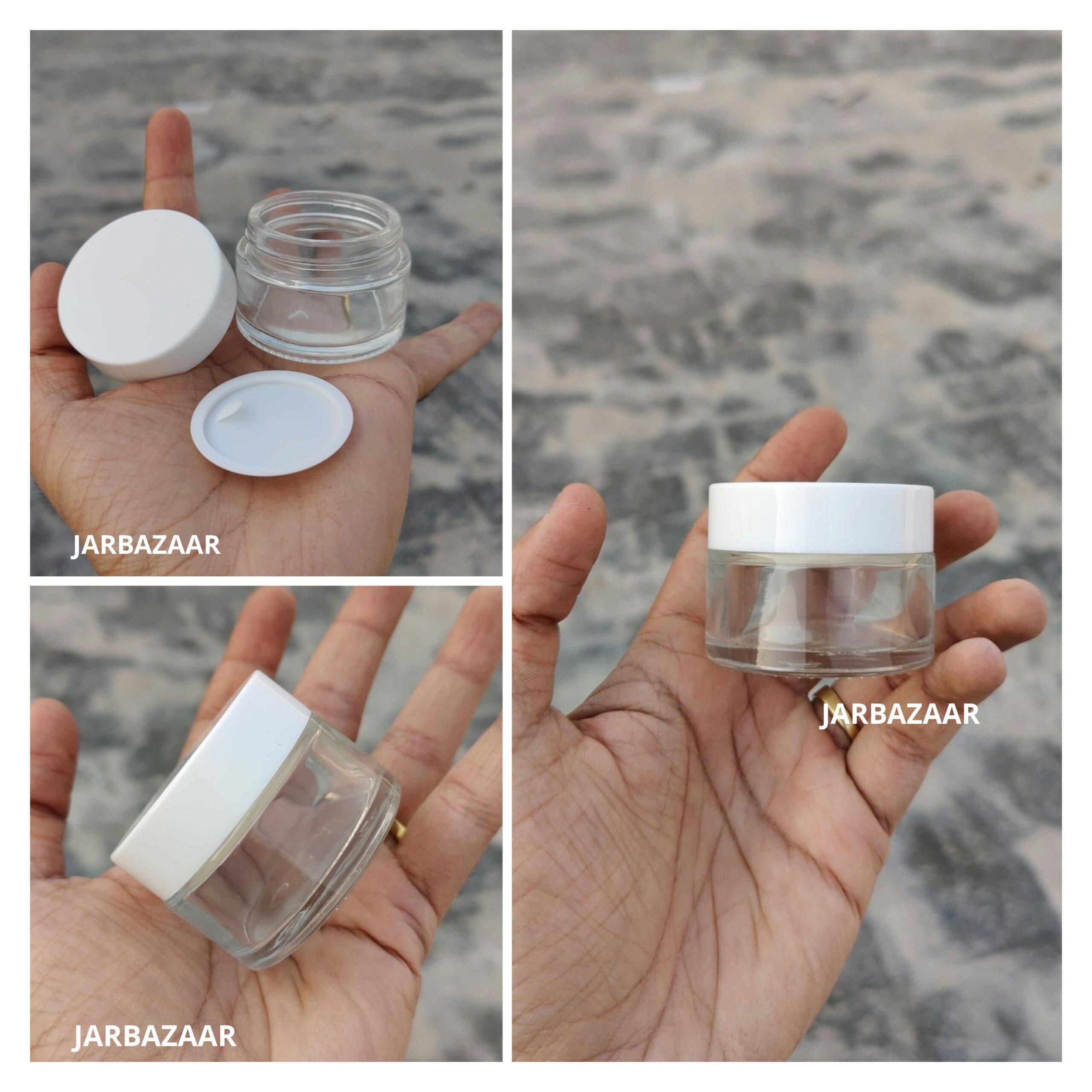 30 Gram Clear Glass Jar