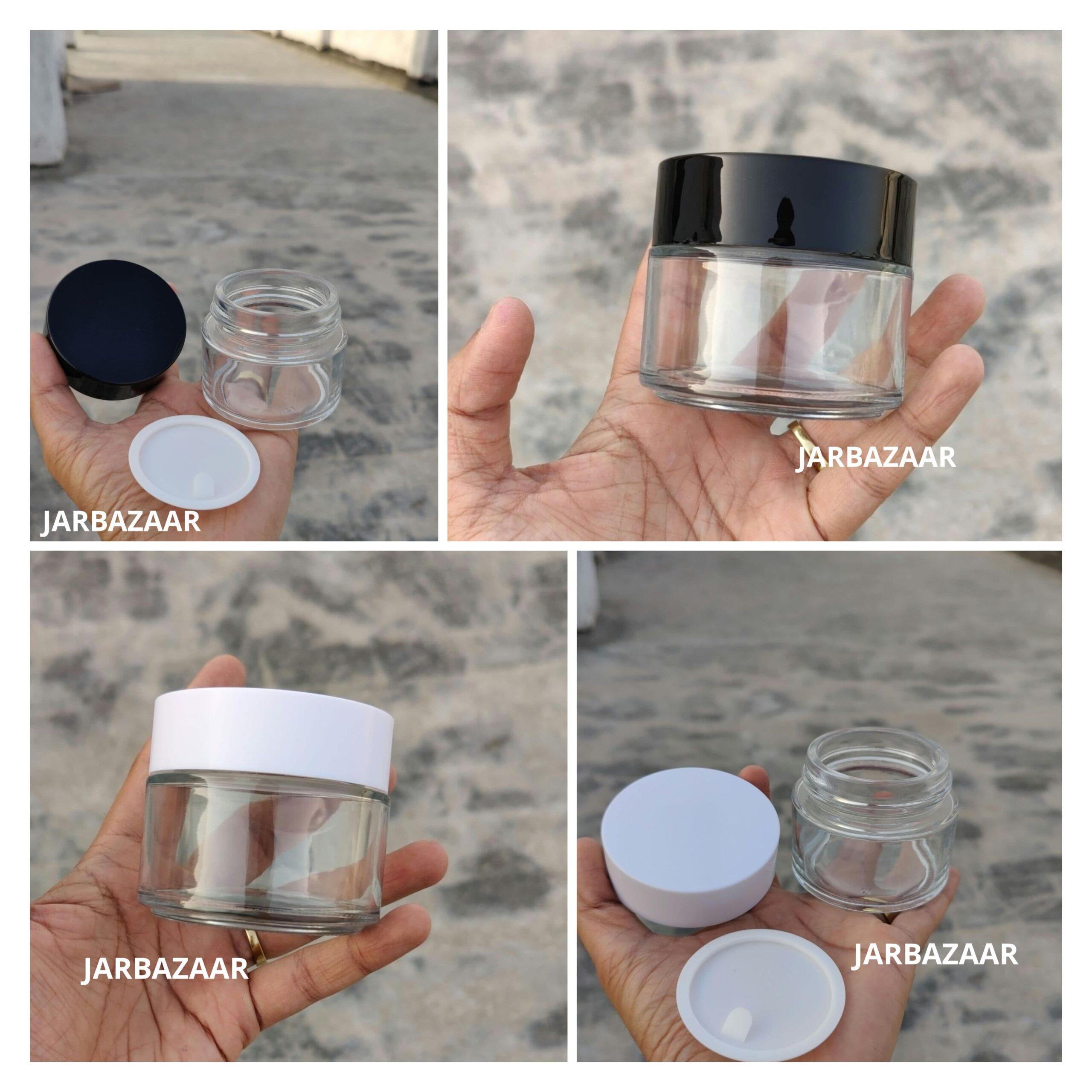 100 Gram Clear Glass Jar