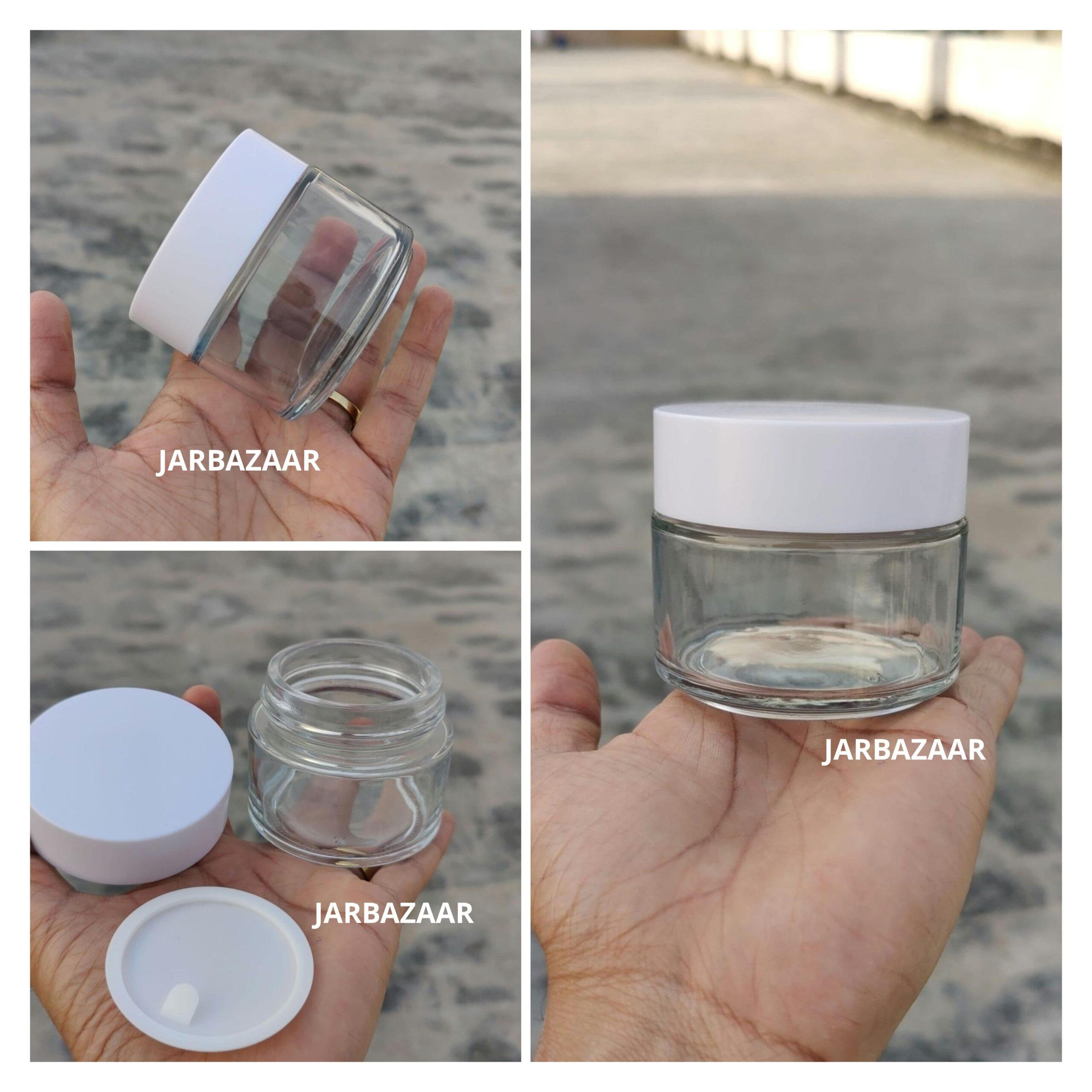 100 Gram Clear Glass Jar