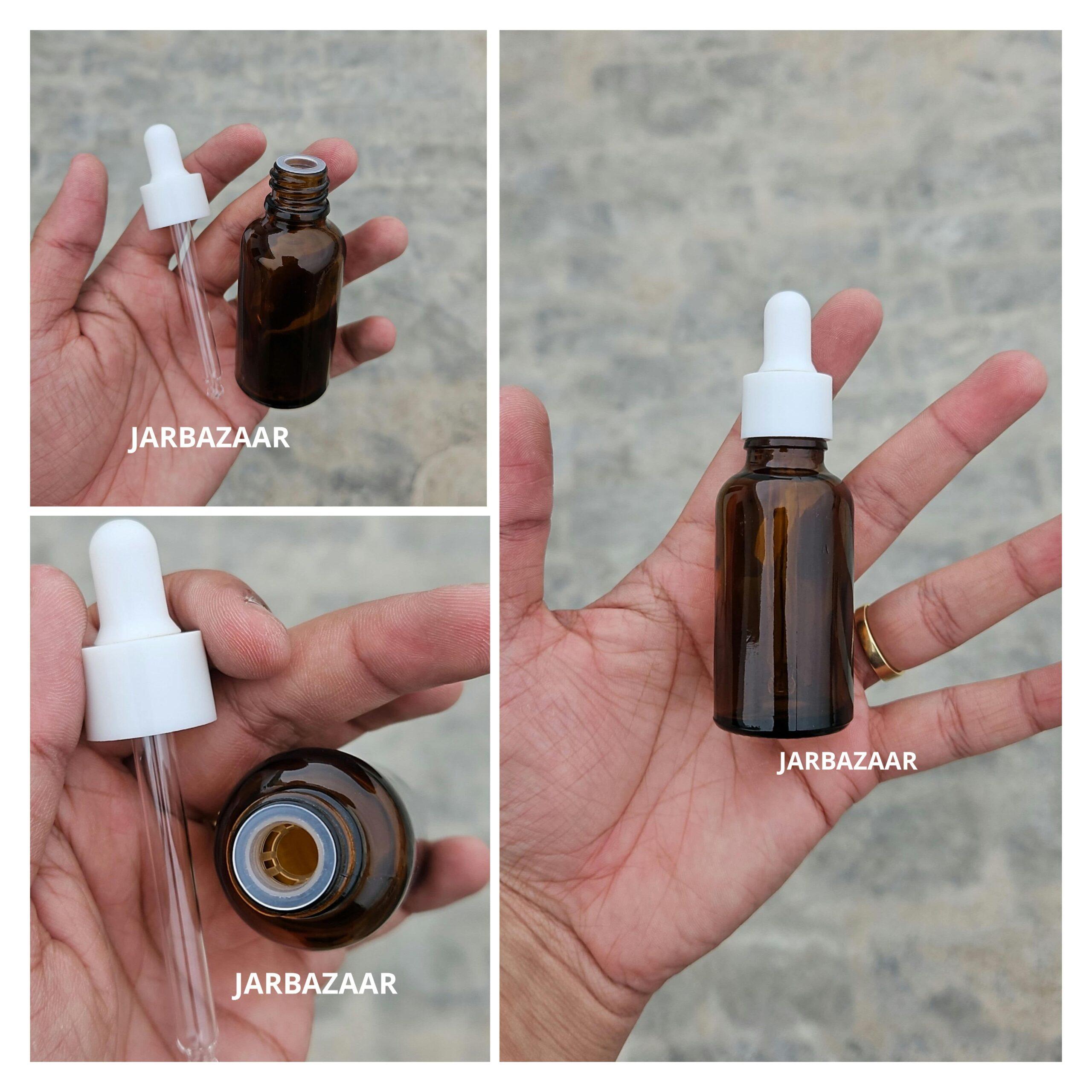 30 ML Amber Glass Dropper Bottles