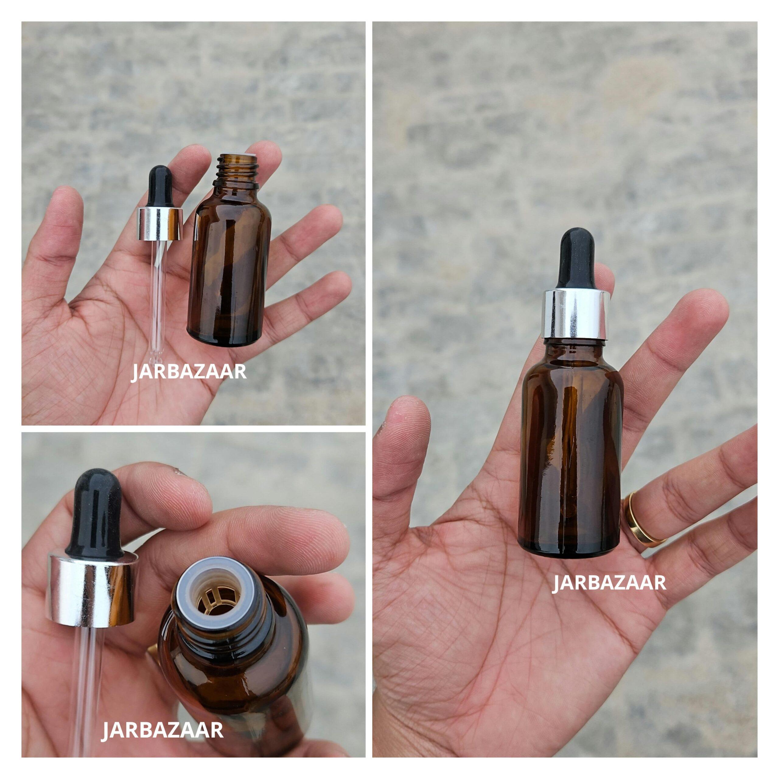 30 ML Amber Glass Dropper Bottles