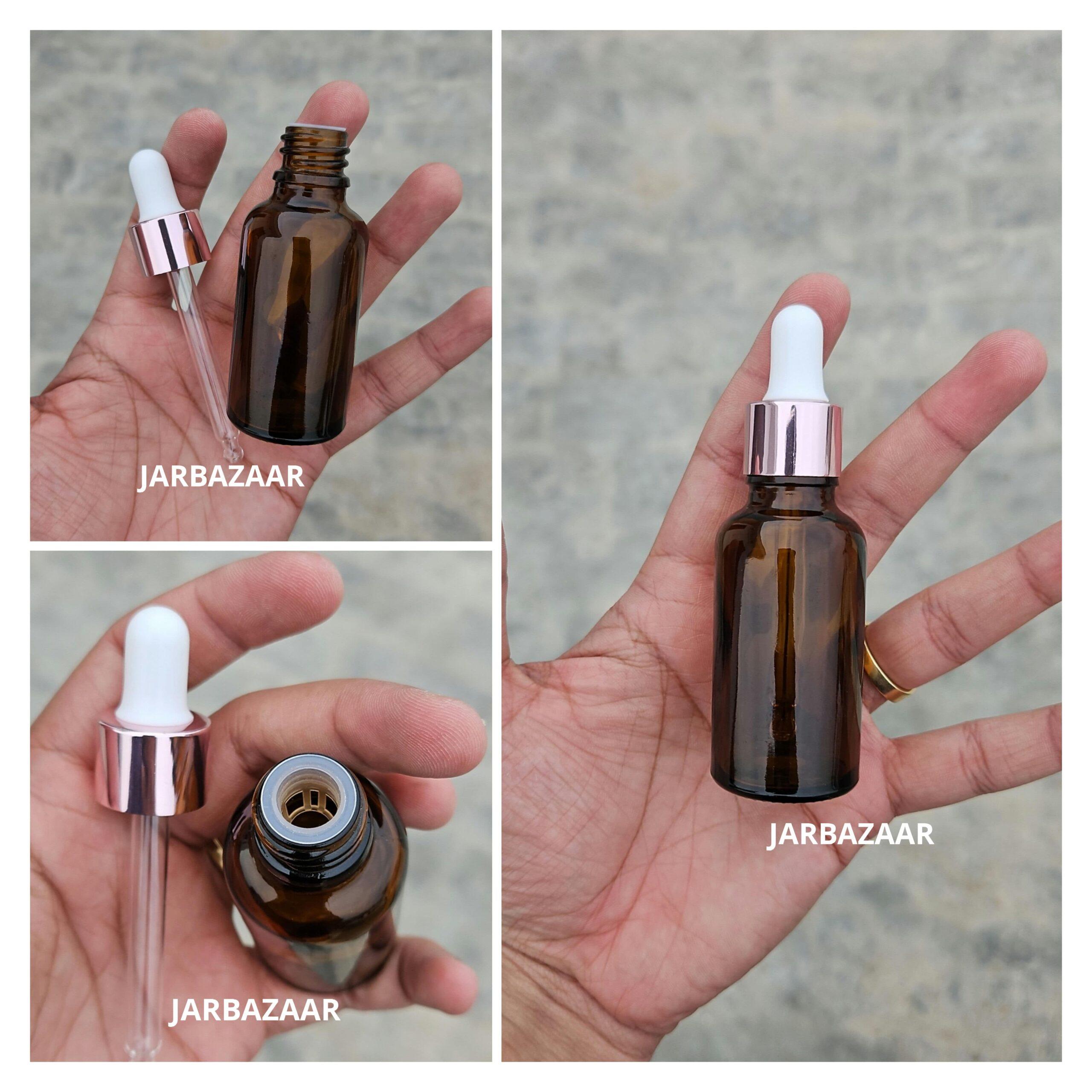 30 ML Amber Glass Dropper Bottles